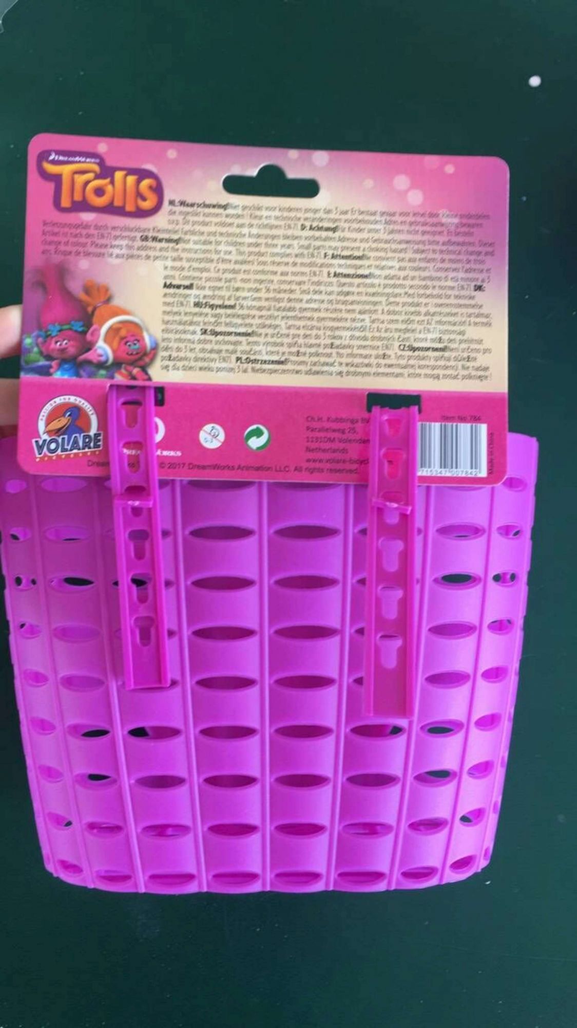 Punky Plastic Mandje – Meisjes – Roze