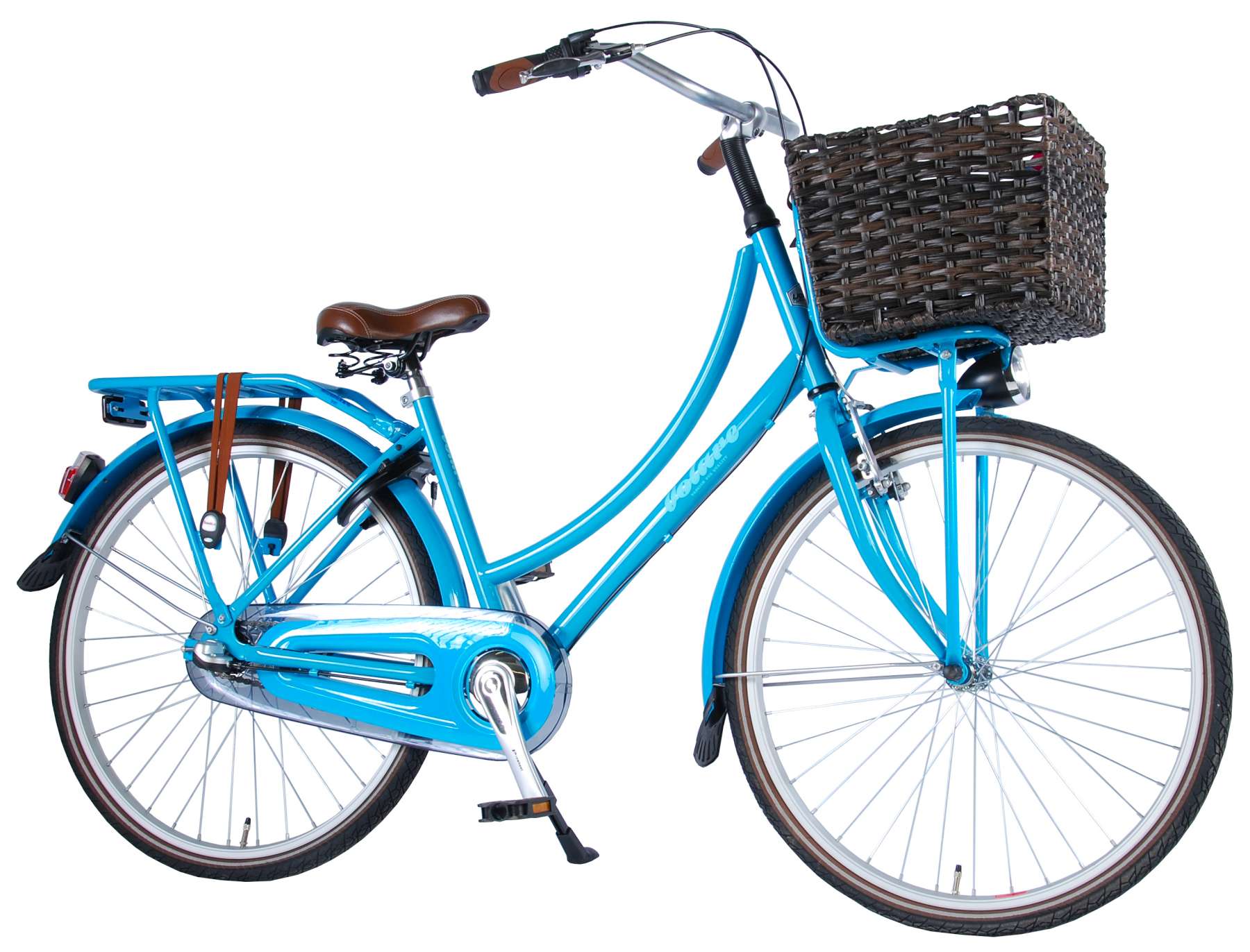 Volare Gevlochten Rieten Fietsmand – Groot
