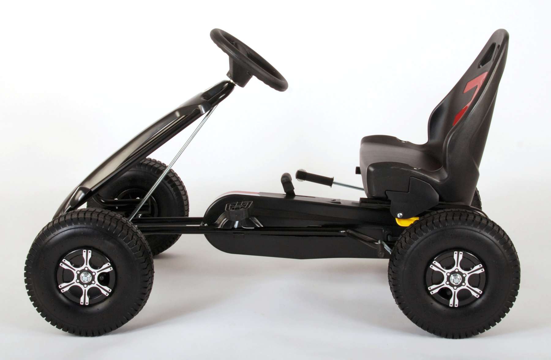 Volare Go Kart Racing Car – Jongens – Groot – Luchtbanden – Zwart