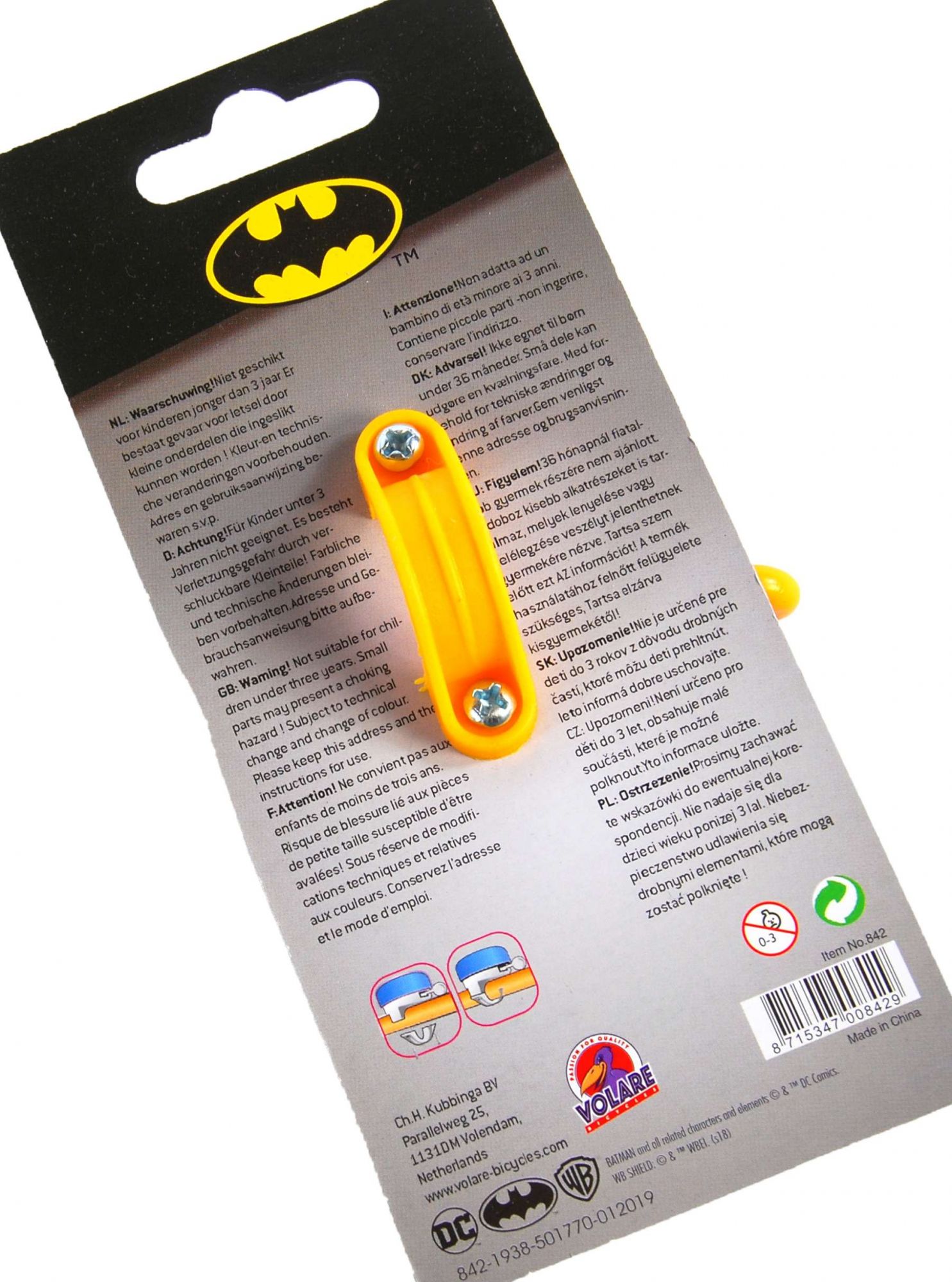 Batman Fietsbel – Jongens – Zwart