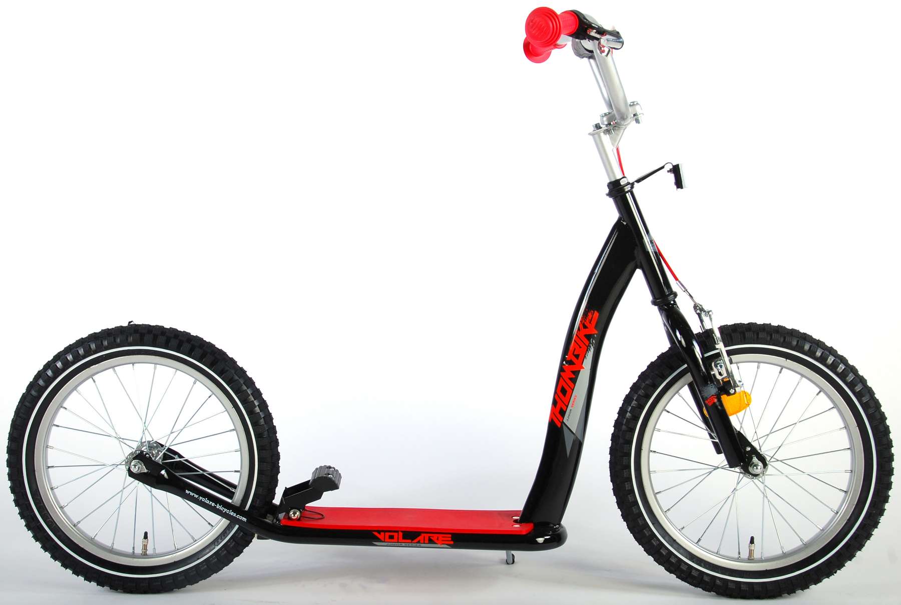 Volare Step – Jongens en Meisjes – 16 inch – Zwart/Rood