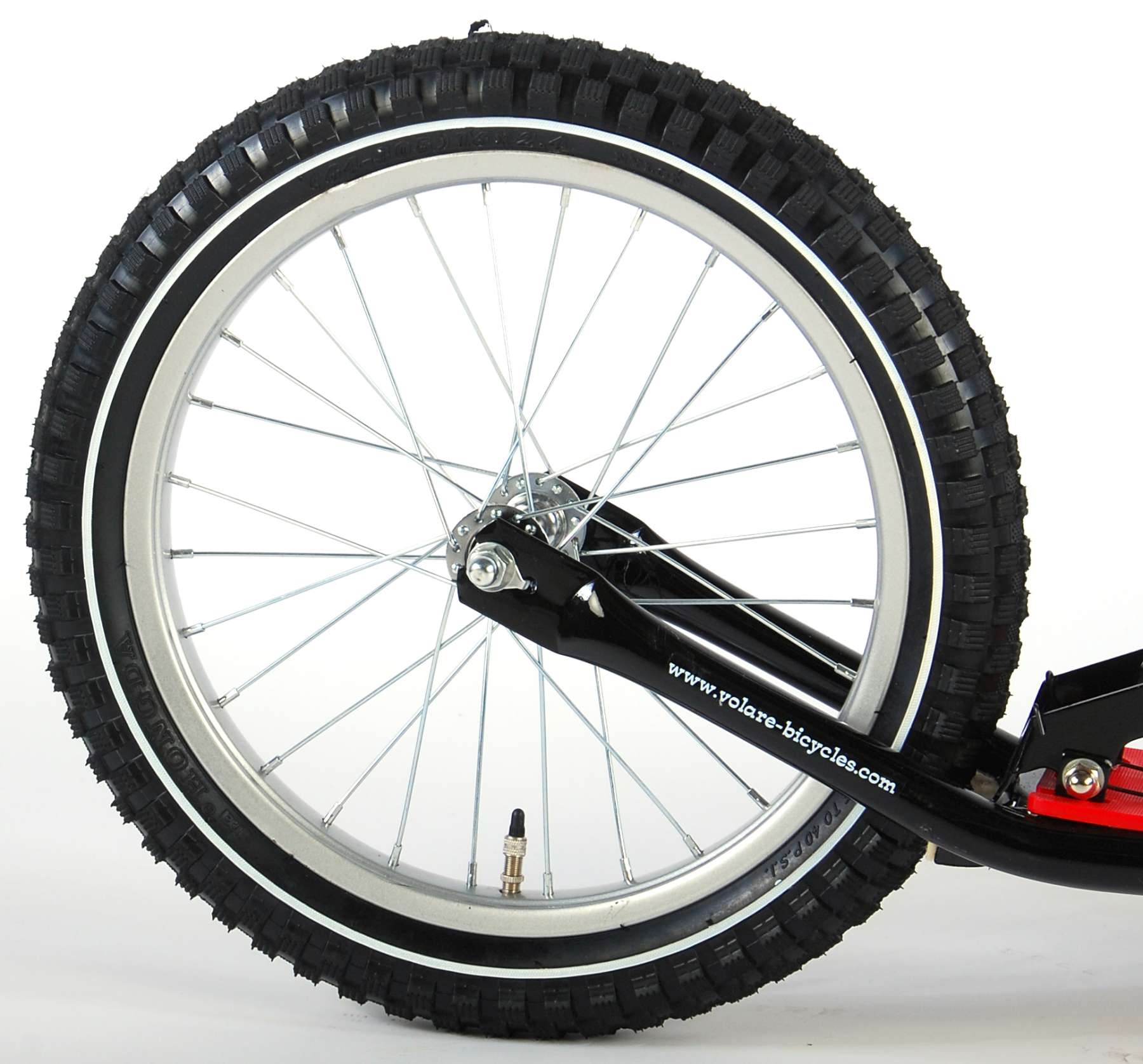 Volare Step – Jongens en Meisjes – 16 inch – Zwart/Rood
