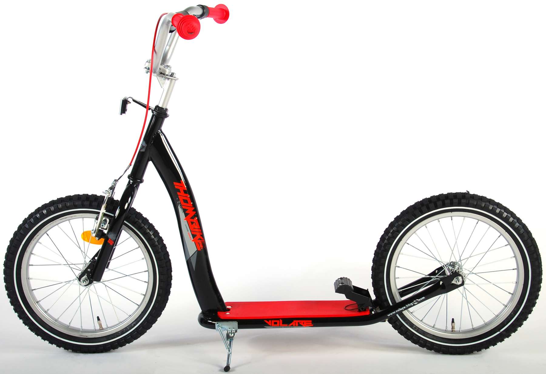 Volare Step – Jongens en Meisjes – 16 inch – Zwart/Rood