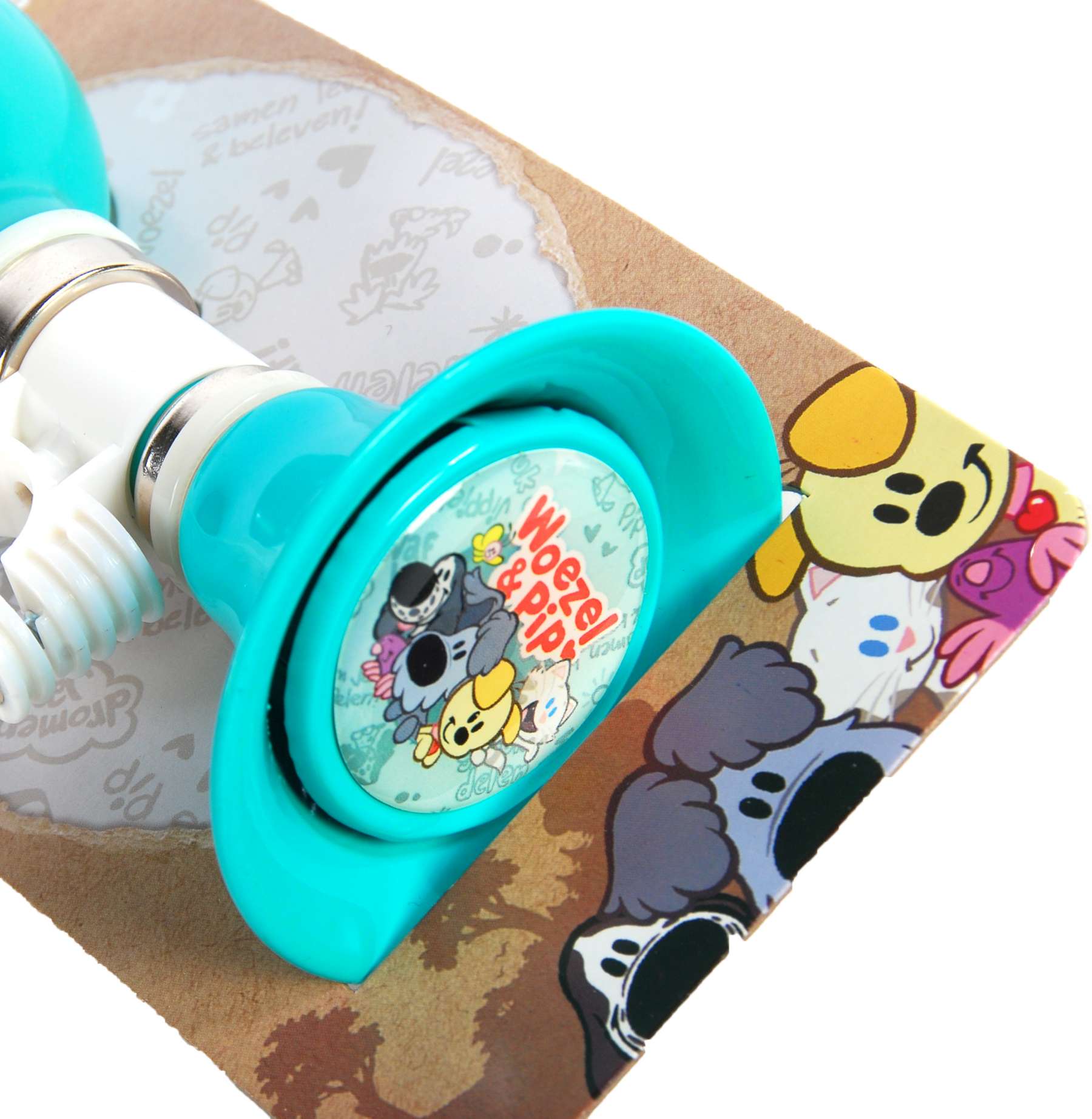 Woezel & Pip Fietstoeter – Kinderen – Mint Blauw