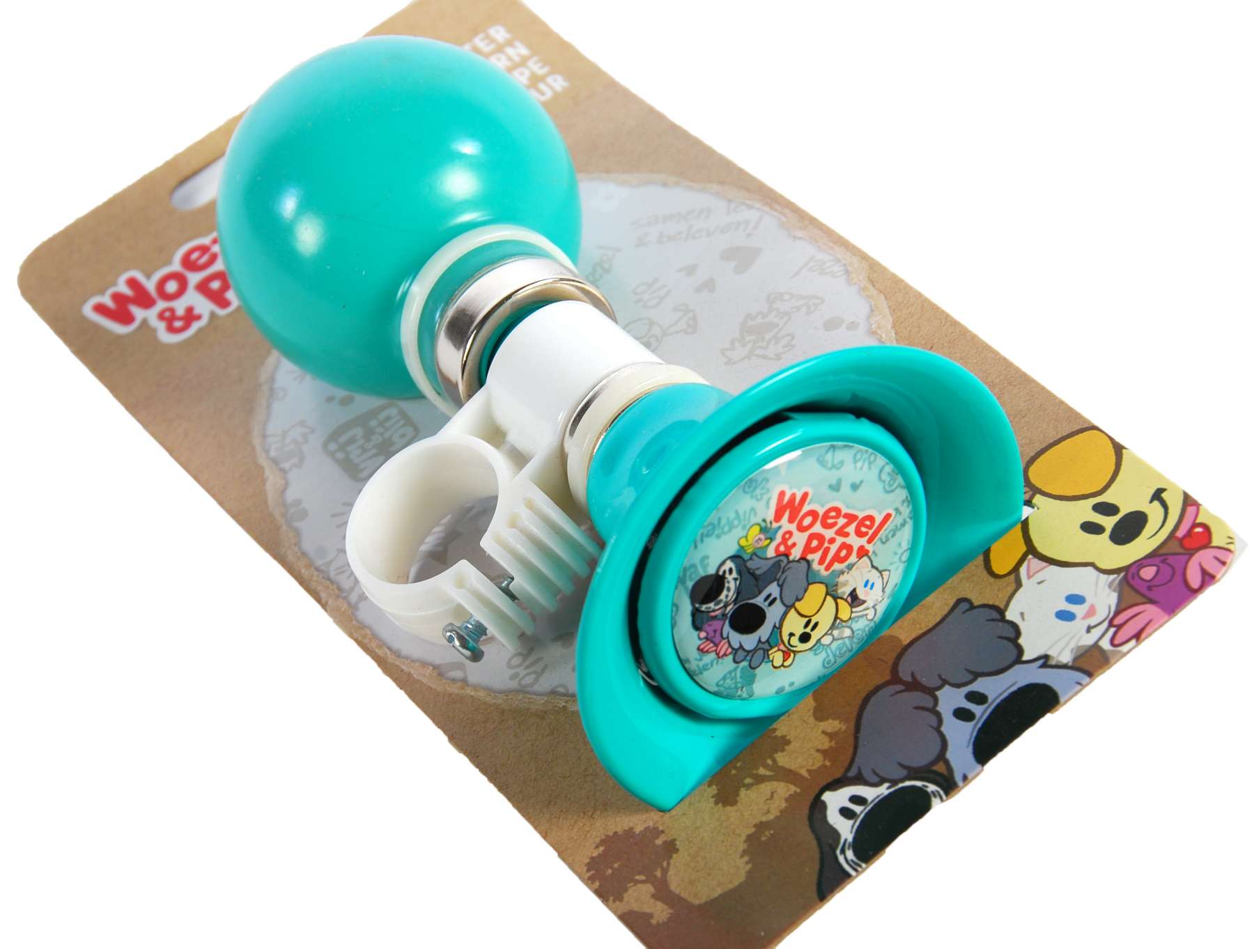 Woezel & Pip Fietstoeter – Kinderen – Mint Blauw