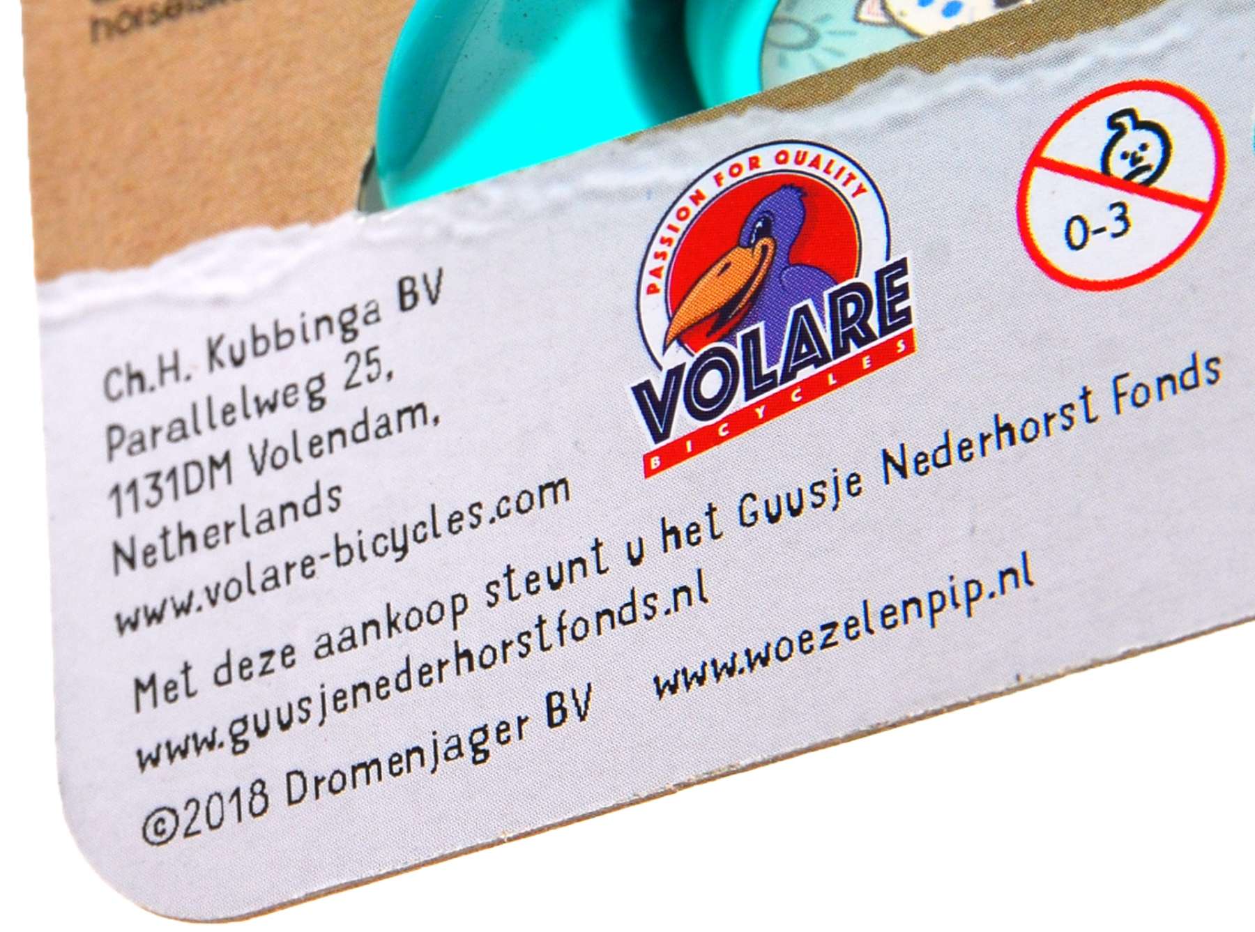 Woezel & Pip Fietstoeter – Kinderen – Mint Blauw