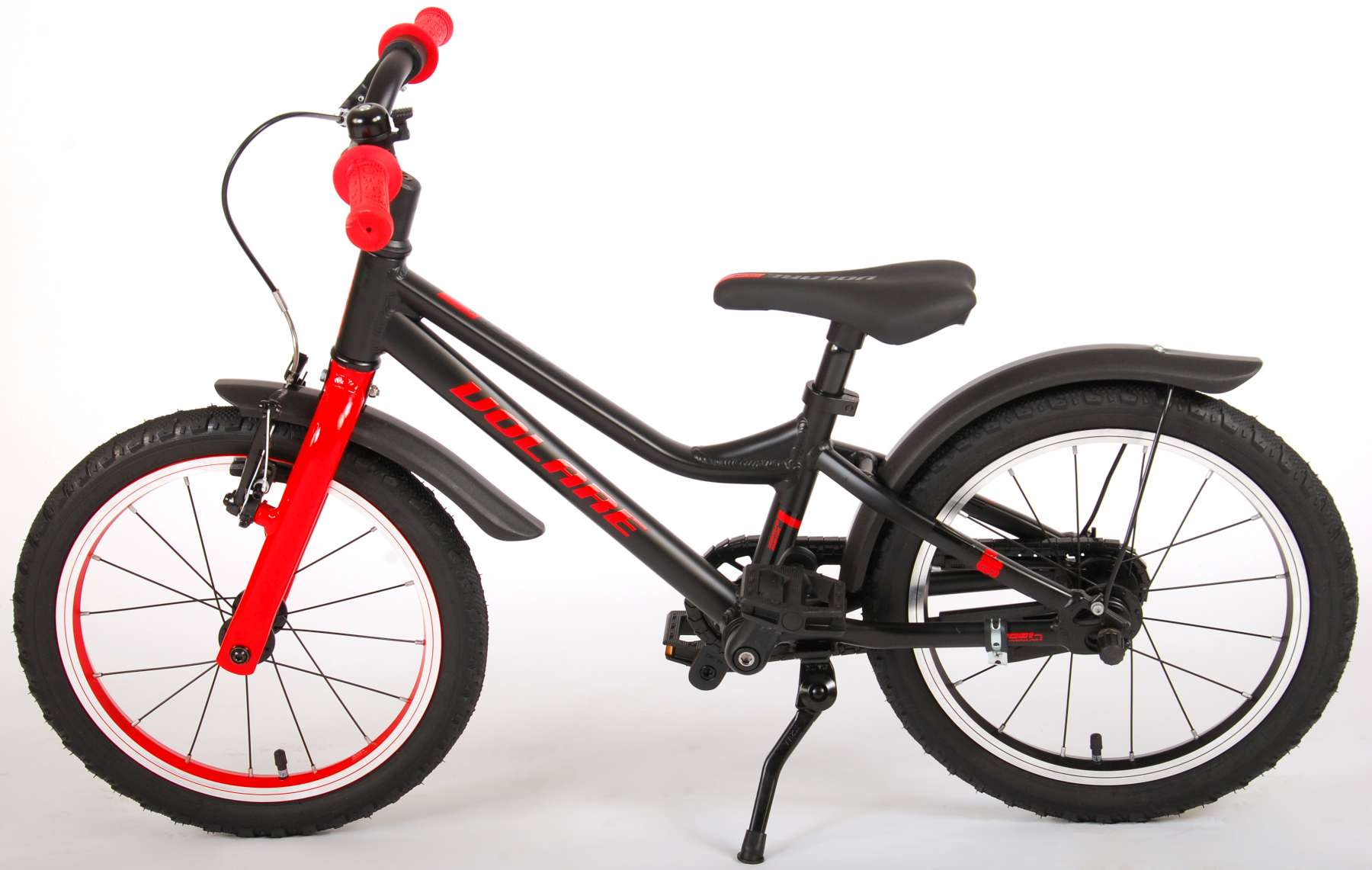 Volare Blaster Kinderfiets – Jongens – 16 inch  – Zwart/Rood – Prime Collection