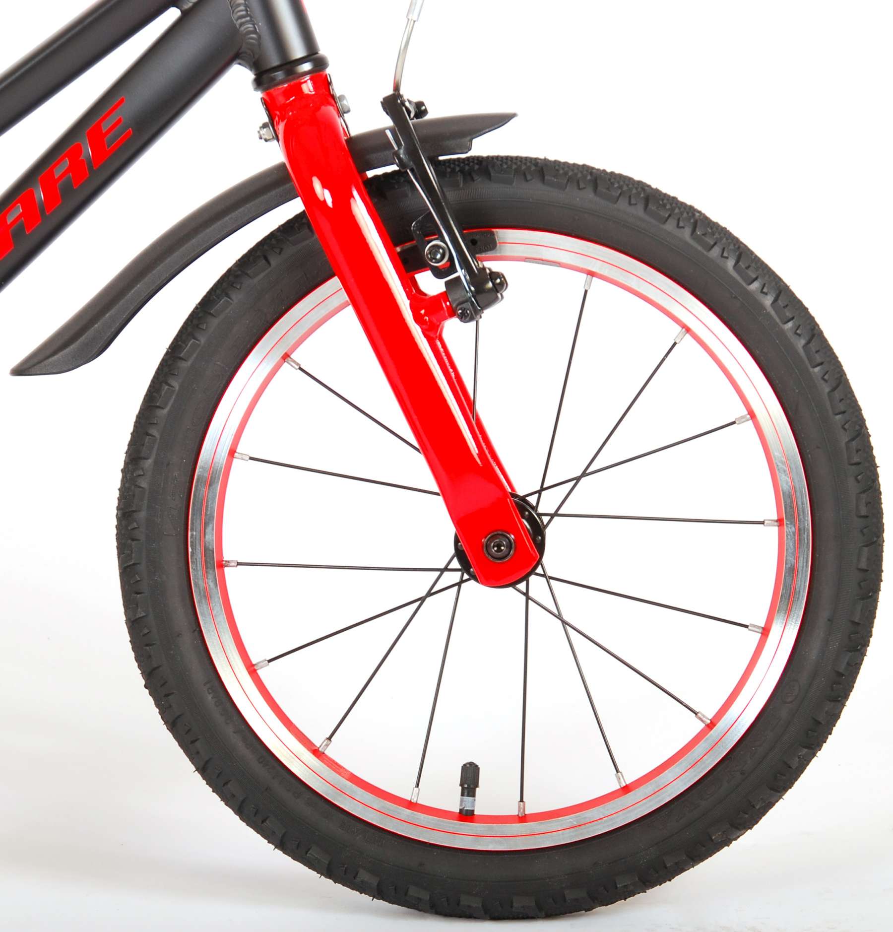Volare Blaster Kinderfiets – Jongens – 16 inch  – Zwart/Rood – Prime Collection