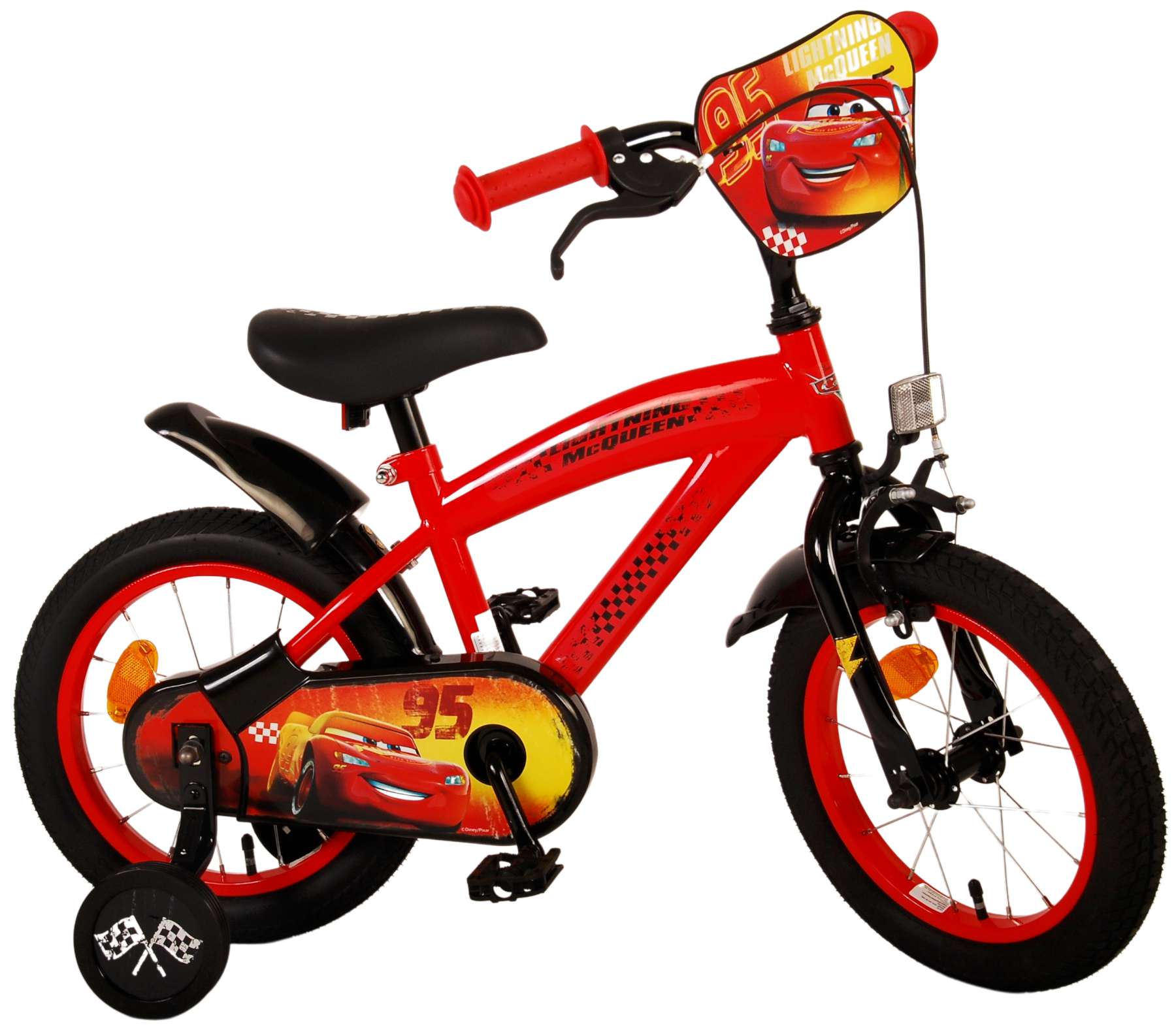 Disney Cars Kinderfiets – Jongens – 14 inch – Rood