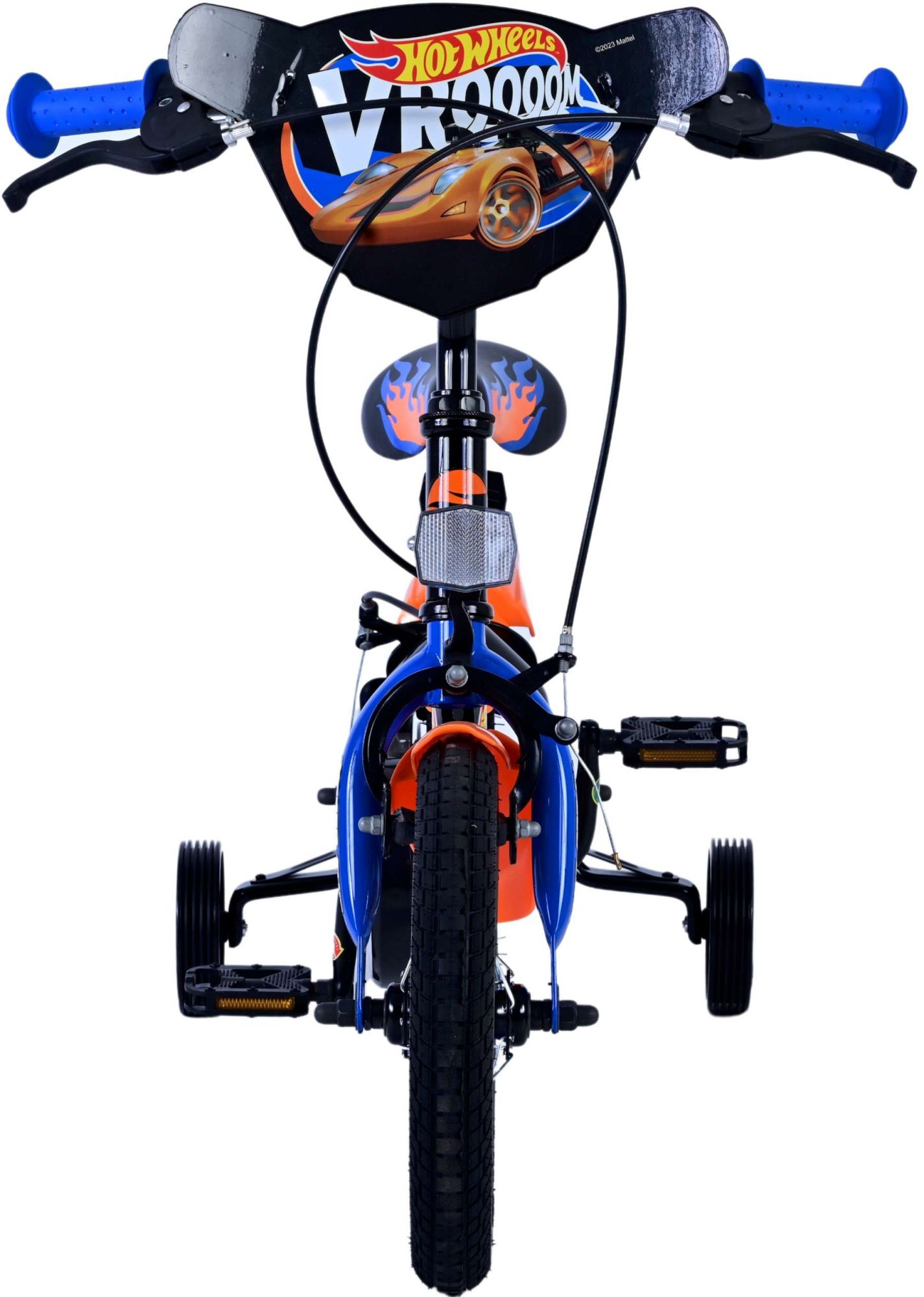 Hot Wheels Kinderfiets – Jongens – 12 inch – Zwart Oranje Blauw – Twee handremmen