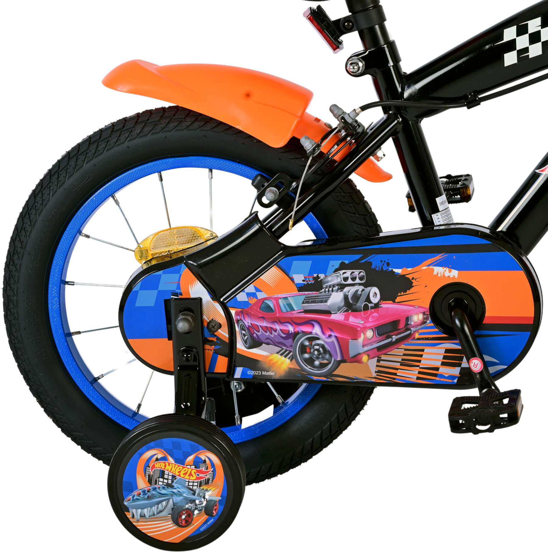 Hot Wheels Kinderfiets – Jongens – 14 inch – Zwart Oranje Blauw