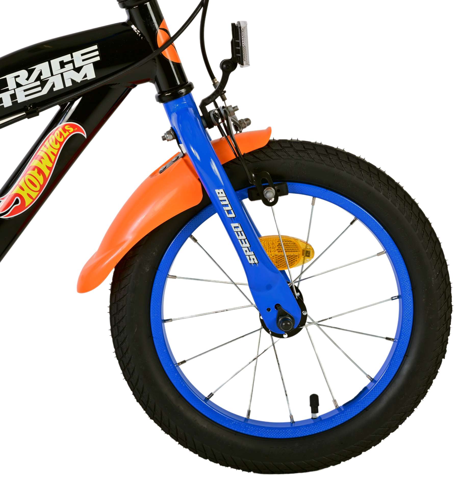 Hot Wheels Kinderfiets – Jongens – 14 inch – Zwart Oranje Blauw
