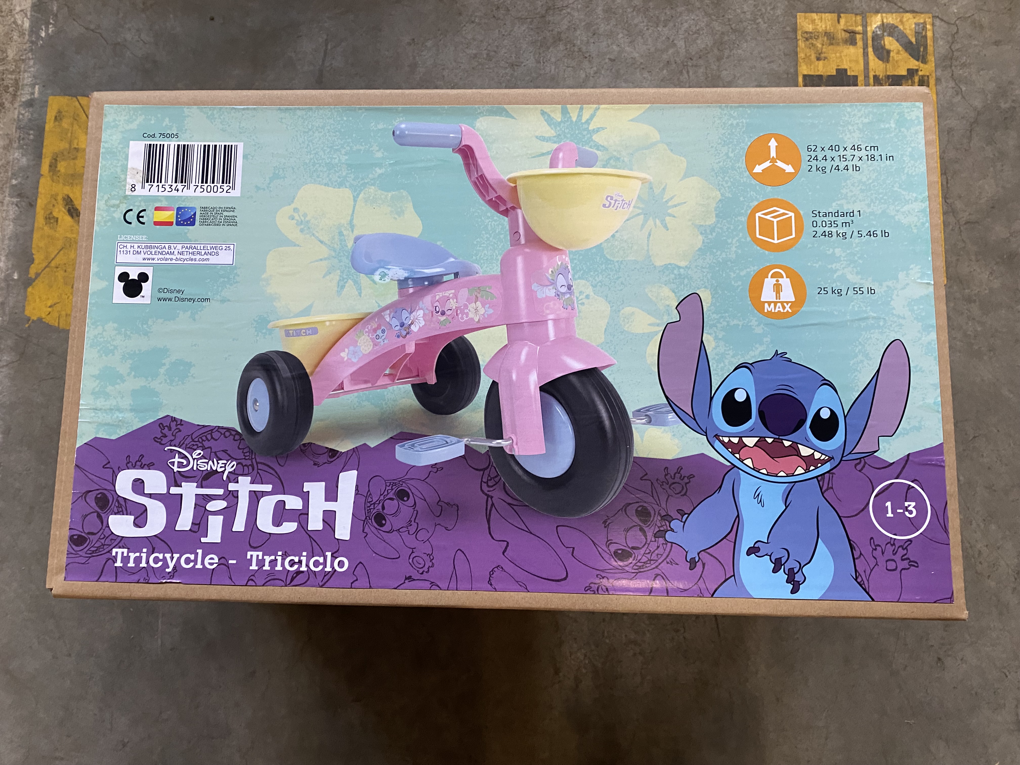 Driewieler Disney Stitch – Meisjes – Roze