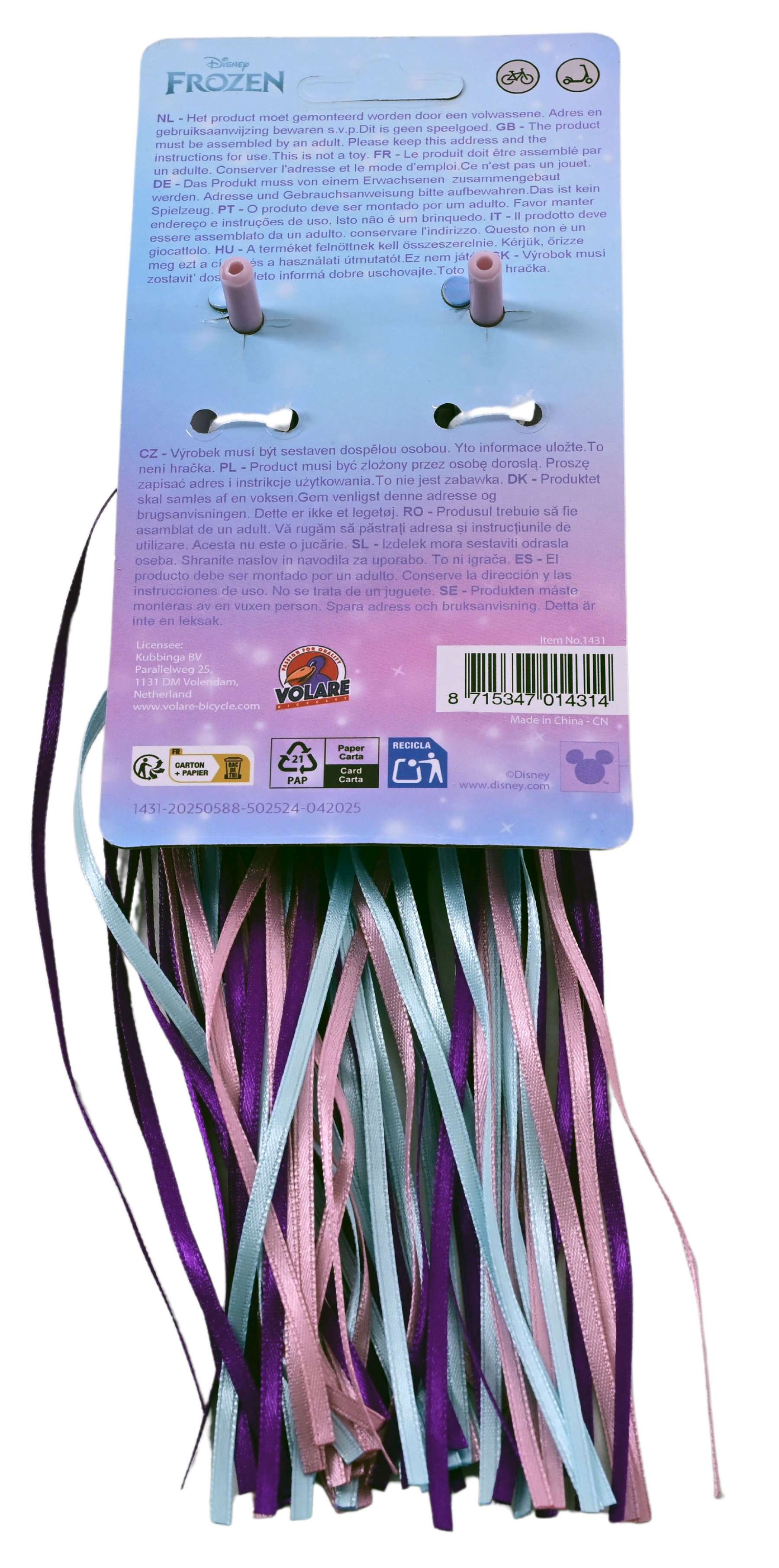 Disney Frozen Handvatversiering – Meisjes – Blauw/Paars