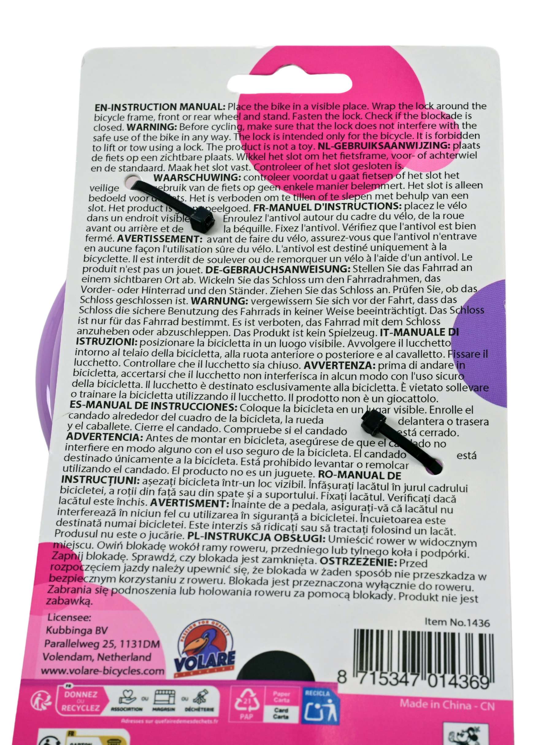 Disney Minnie – kabelslot – Roze