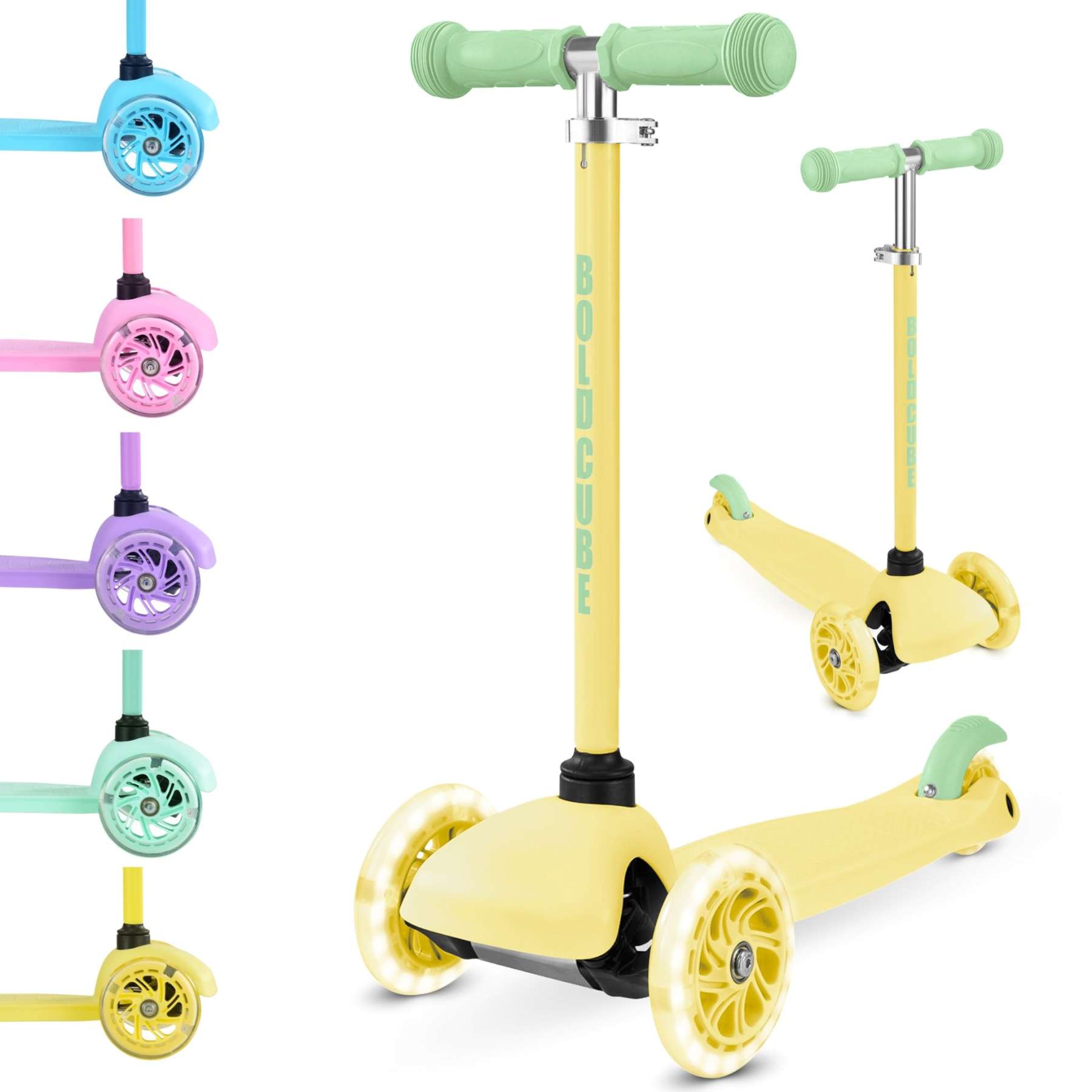 BOLDCUBE Teeny driewielstep – Geel