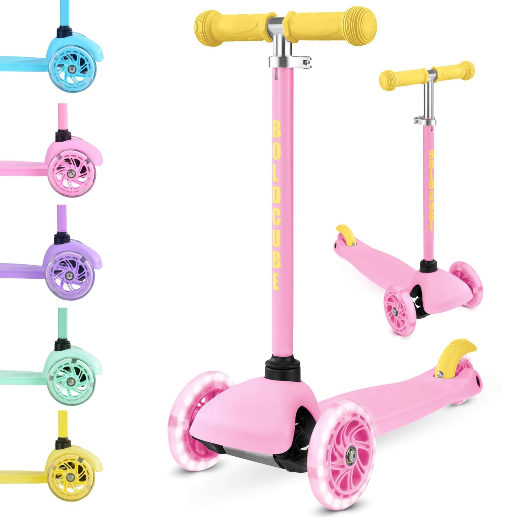 BOLDCUBE Teeny driewielstep – Roze