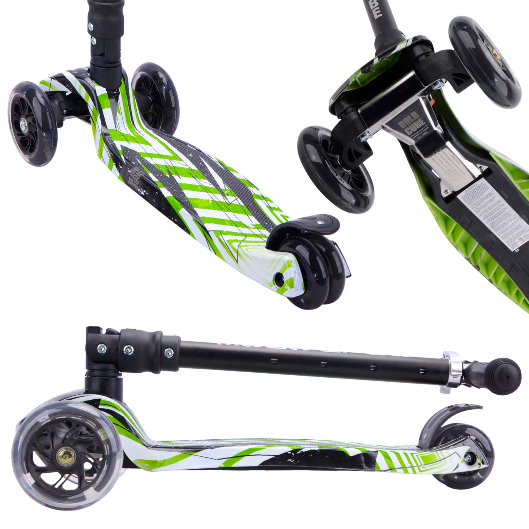 BOLDCUBE Big driewielstep – Swift Green