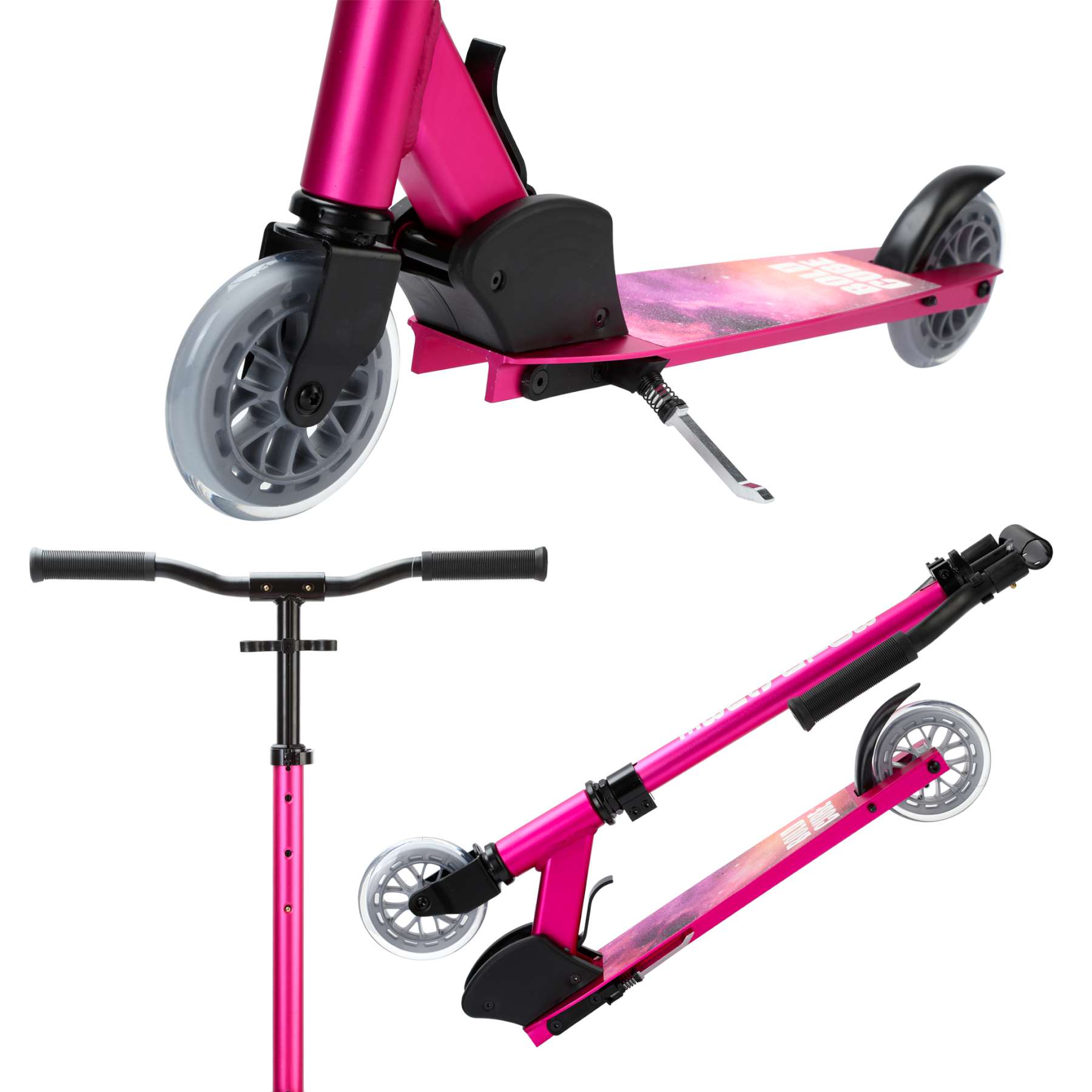BOLDCUBE Deluxe 2-wielstep – Fuchsia Roze