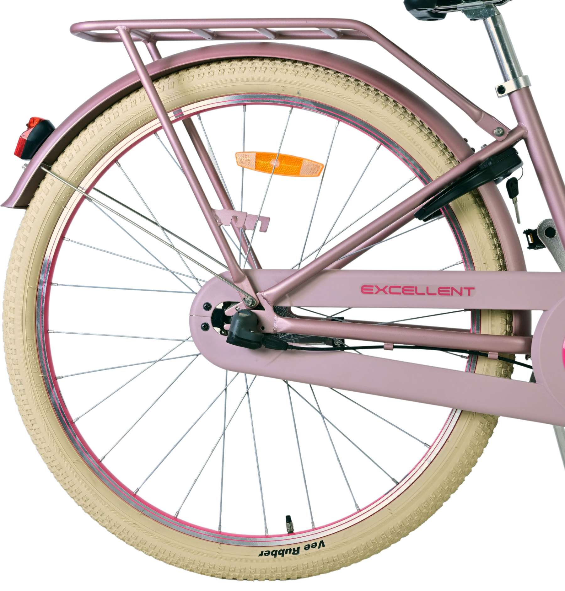 Volare Excellent Kinderfiets – Meisjes – 26 inch – Mat Roze – 3 versnellingen