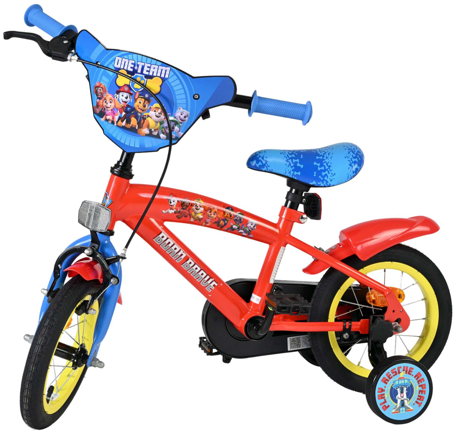 Paw Patrol Kinderfiets – Jongens – 12 inch – Rood/Blauw
