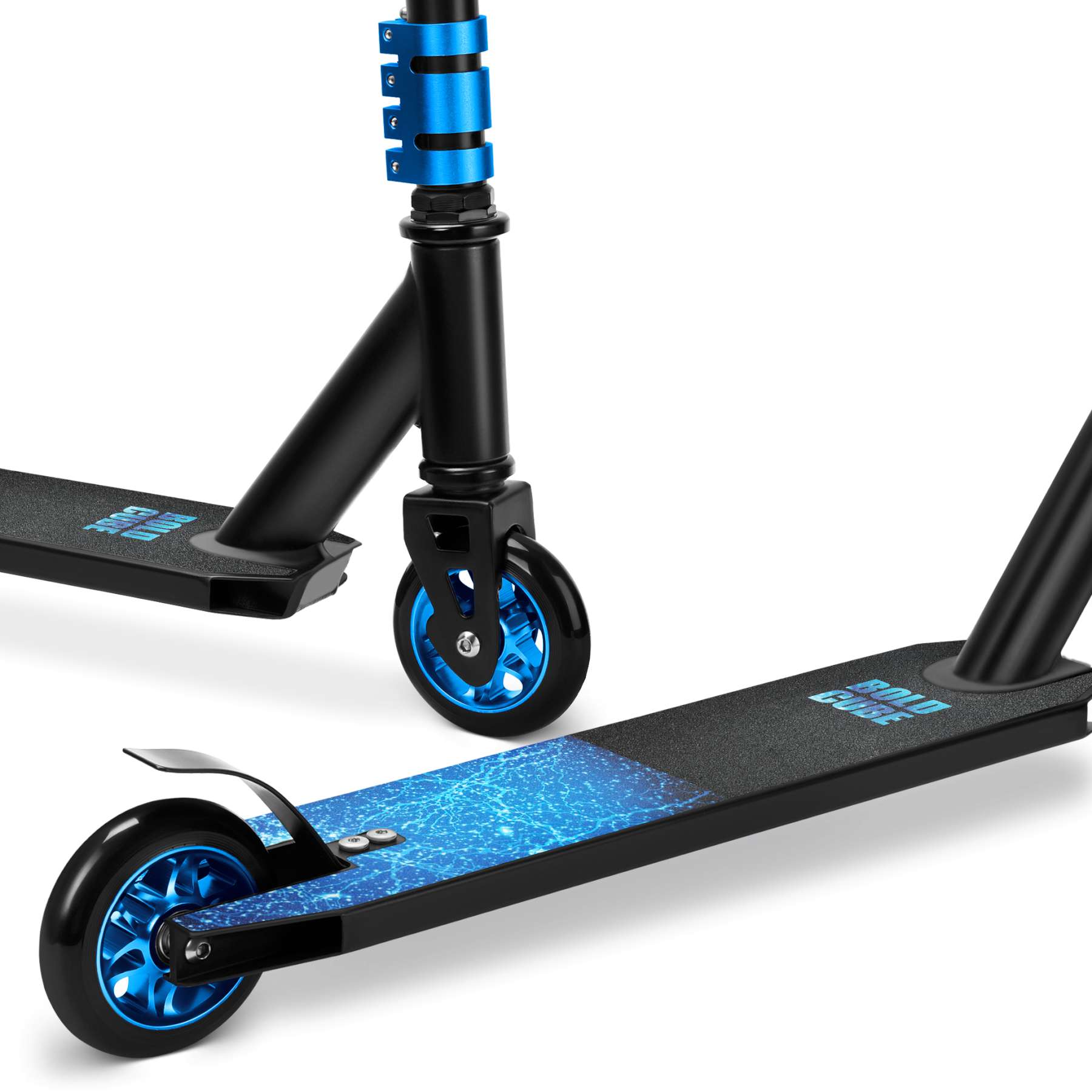 BOLDCUBE Deluxe Stuntstep – Donker Blauw