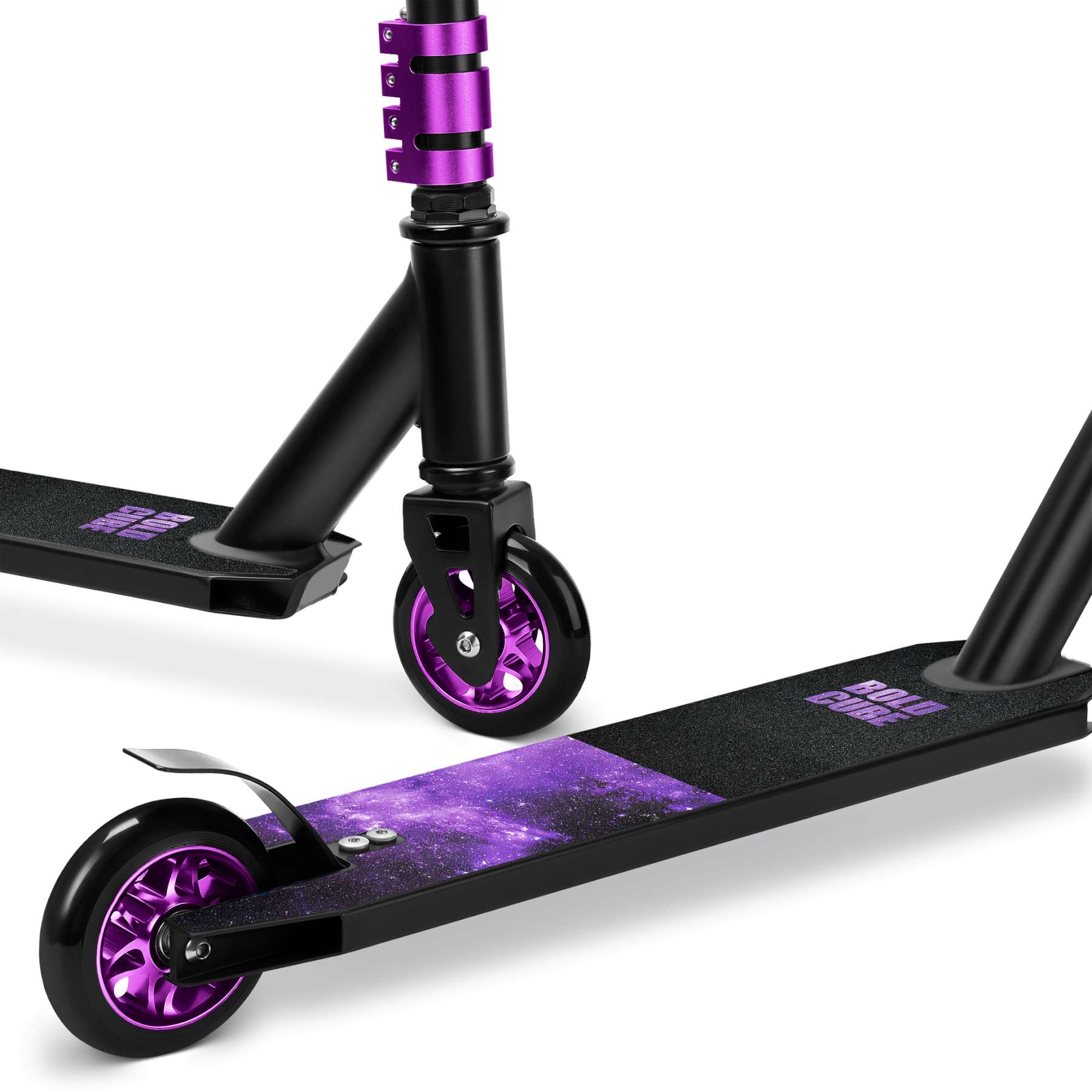 BOLDCUBE Deluxe Stuntstep – Paars
