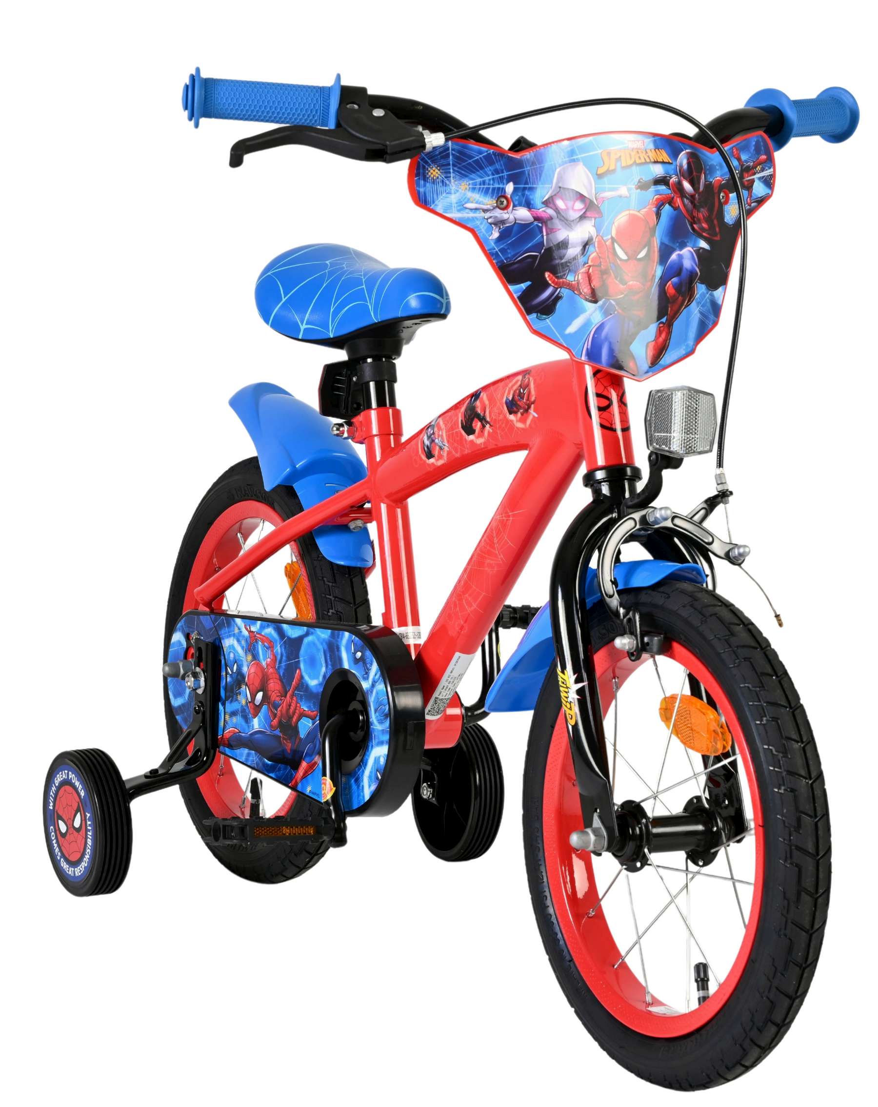 Marvel Spider-Man Kinderfiets – Jongens – 14 inch – Rood/Blauw