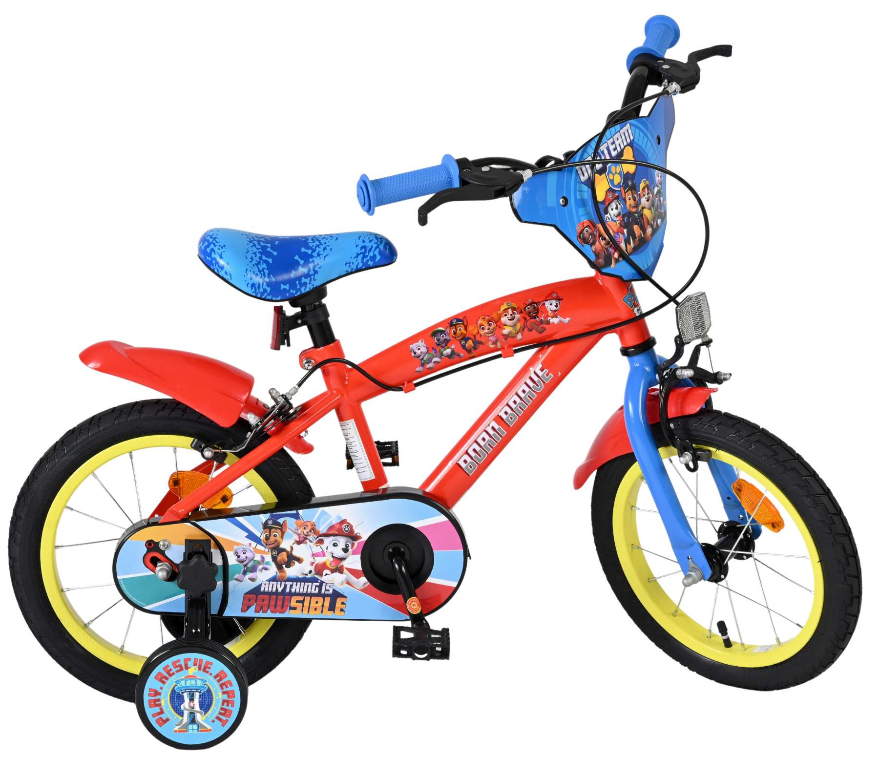Paw Patrol Kinderfiets – Jongens – 14 inch – Twee handremmen