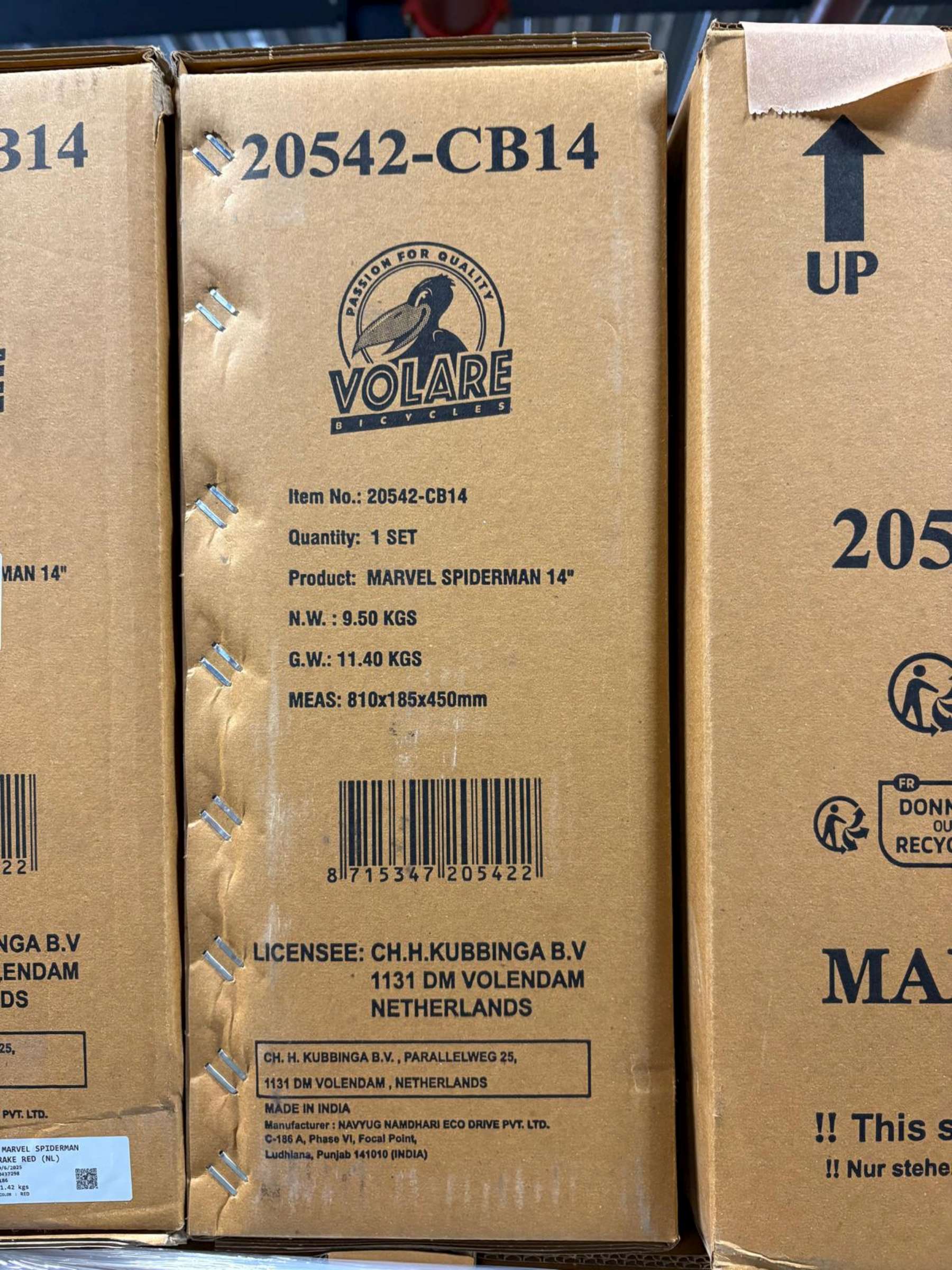 Marvel Spider-Man Kinderfiets – Jongens – 14 inch – Rood/Blauw