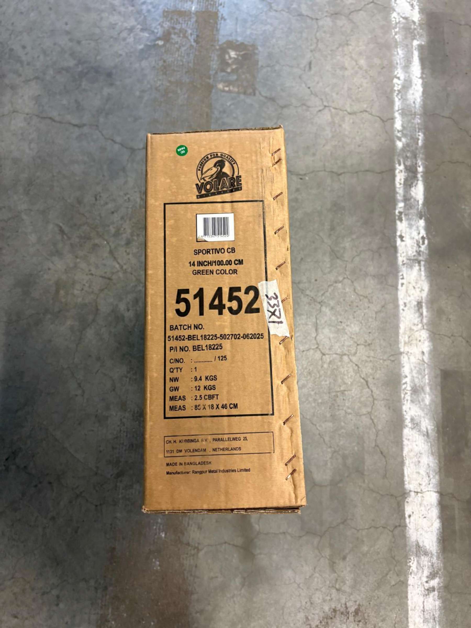 Volare Sportivo Kinderfiets – Jongens – 14 inch – Groen Zwart