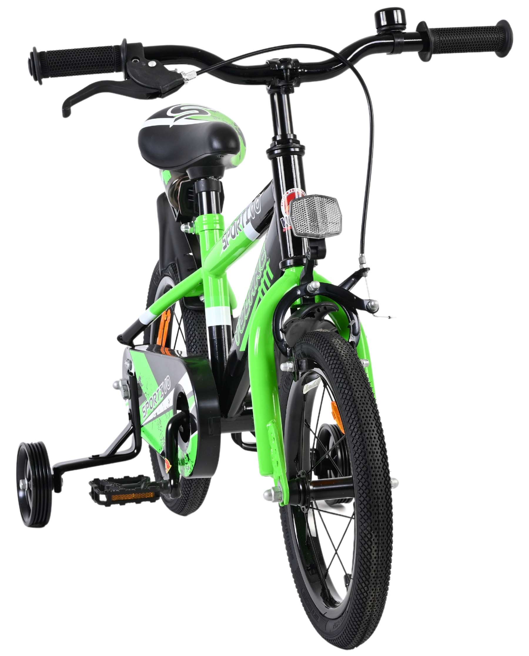 Volare Sportivo Kinderfiets – Jongens – 14 inch – Groen Zwart