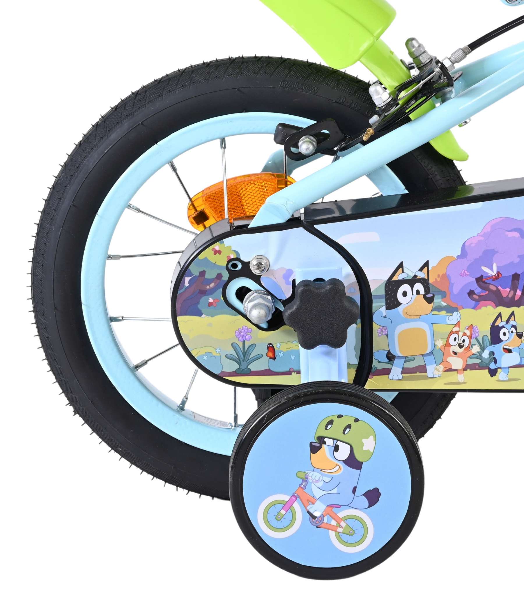 Bluey Kinderfiets 12 inch – Lichtblauw – Twee handremmen