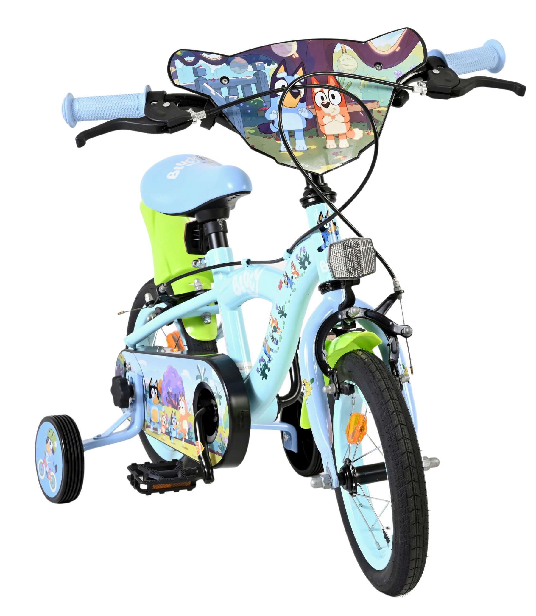 Bluey Kinderfiets 12 inch – Lichtblauw – Twee handremmen