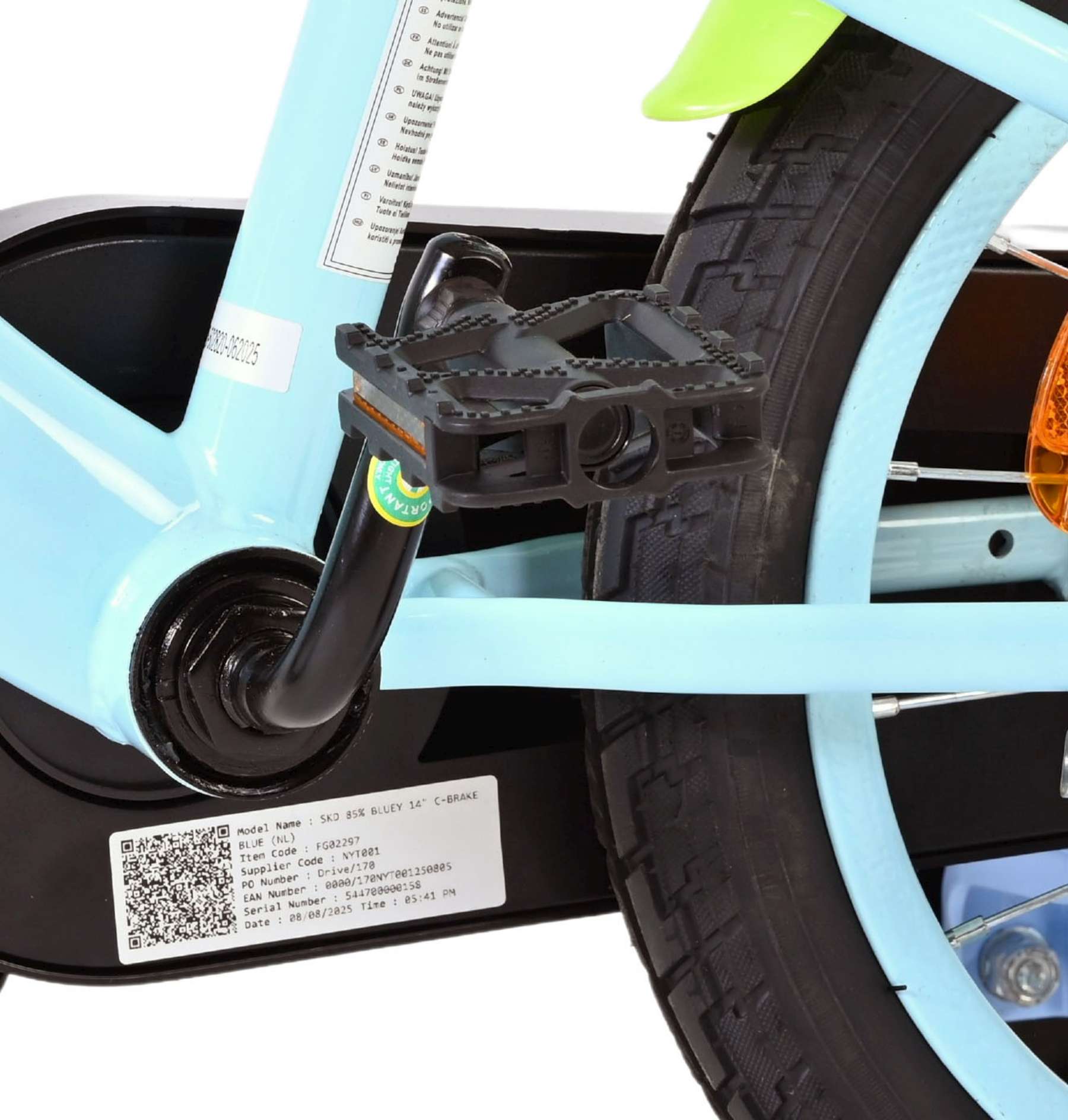 Bluey Kinderfiets – 14 inch – Lichtblauw