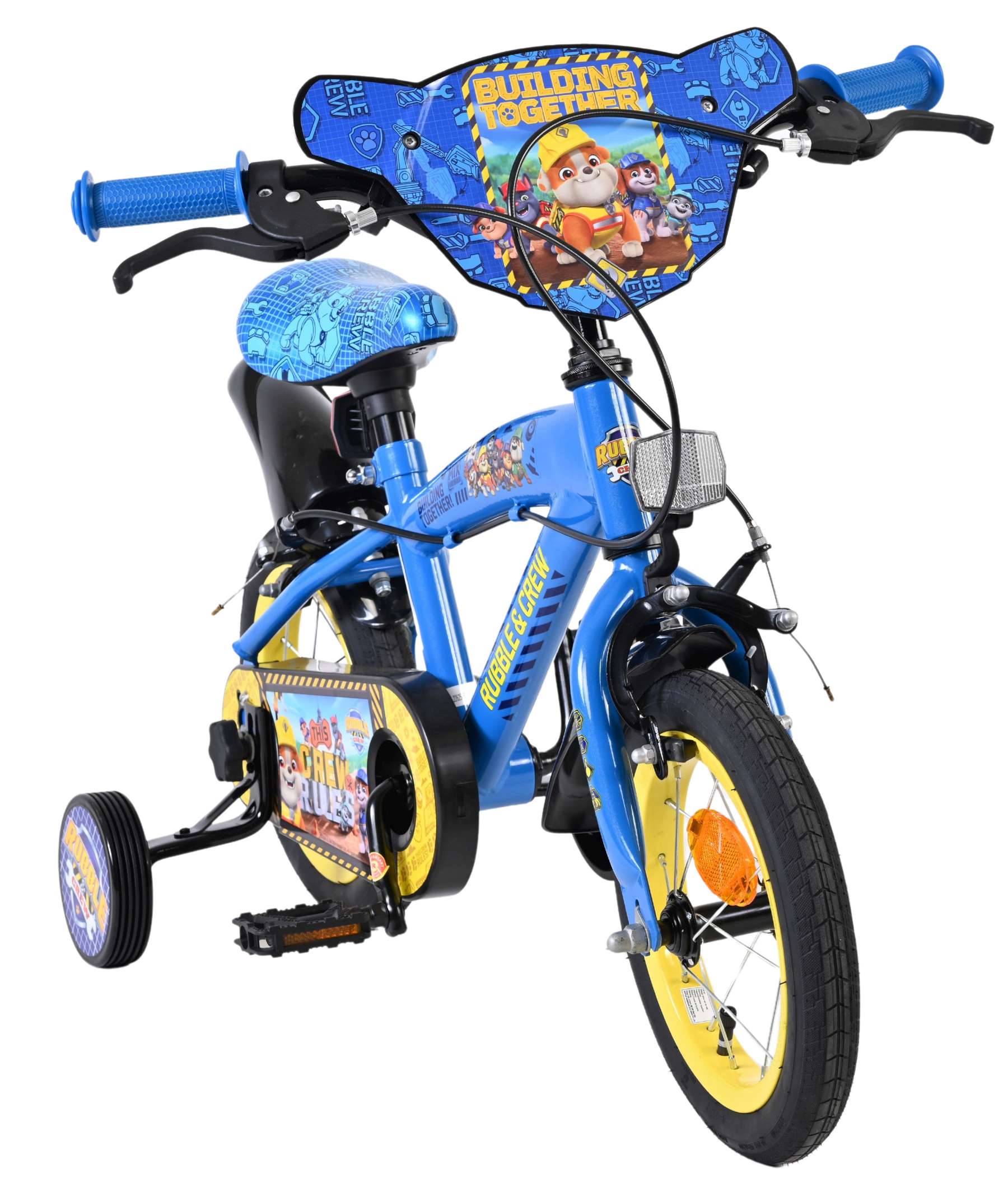 Rubble & Crew – Kinderfiets – Jongens – 12 inch – Blauw – Twee handremmen