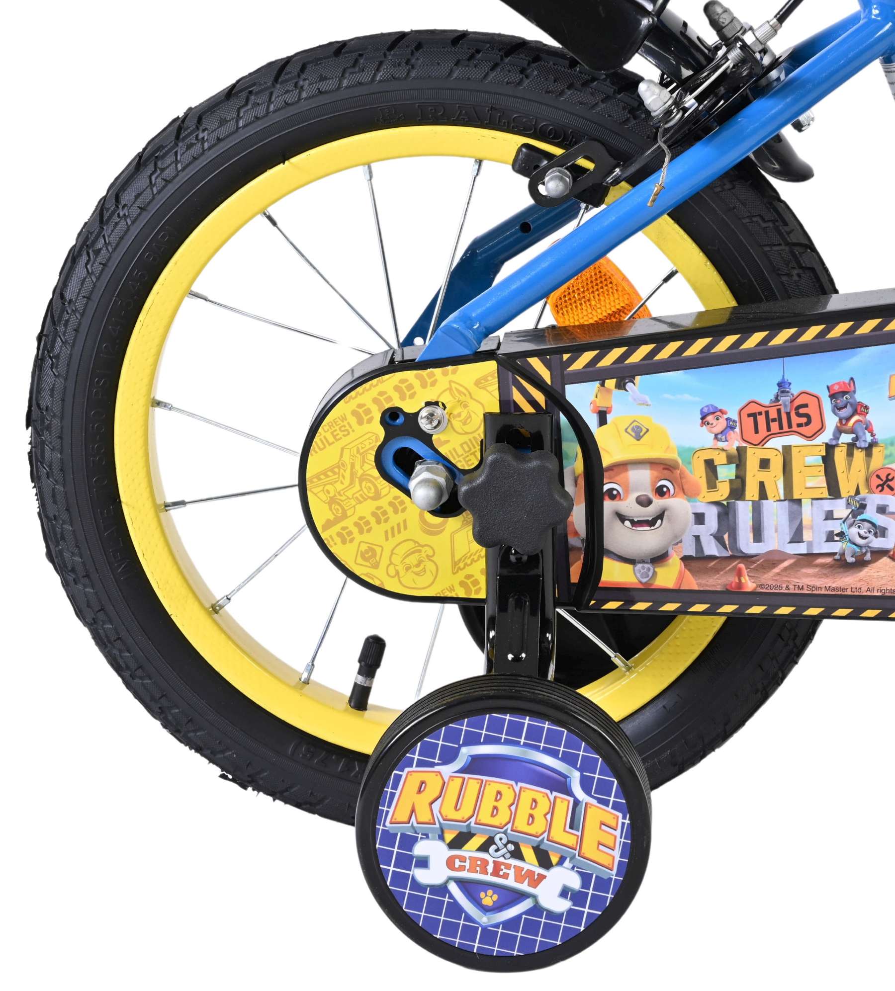 Rubble & Crew Kinderfiets – Jongens – 14 inch – Blauw – Twee handremmen