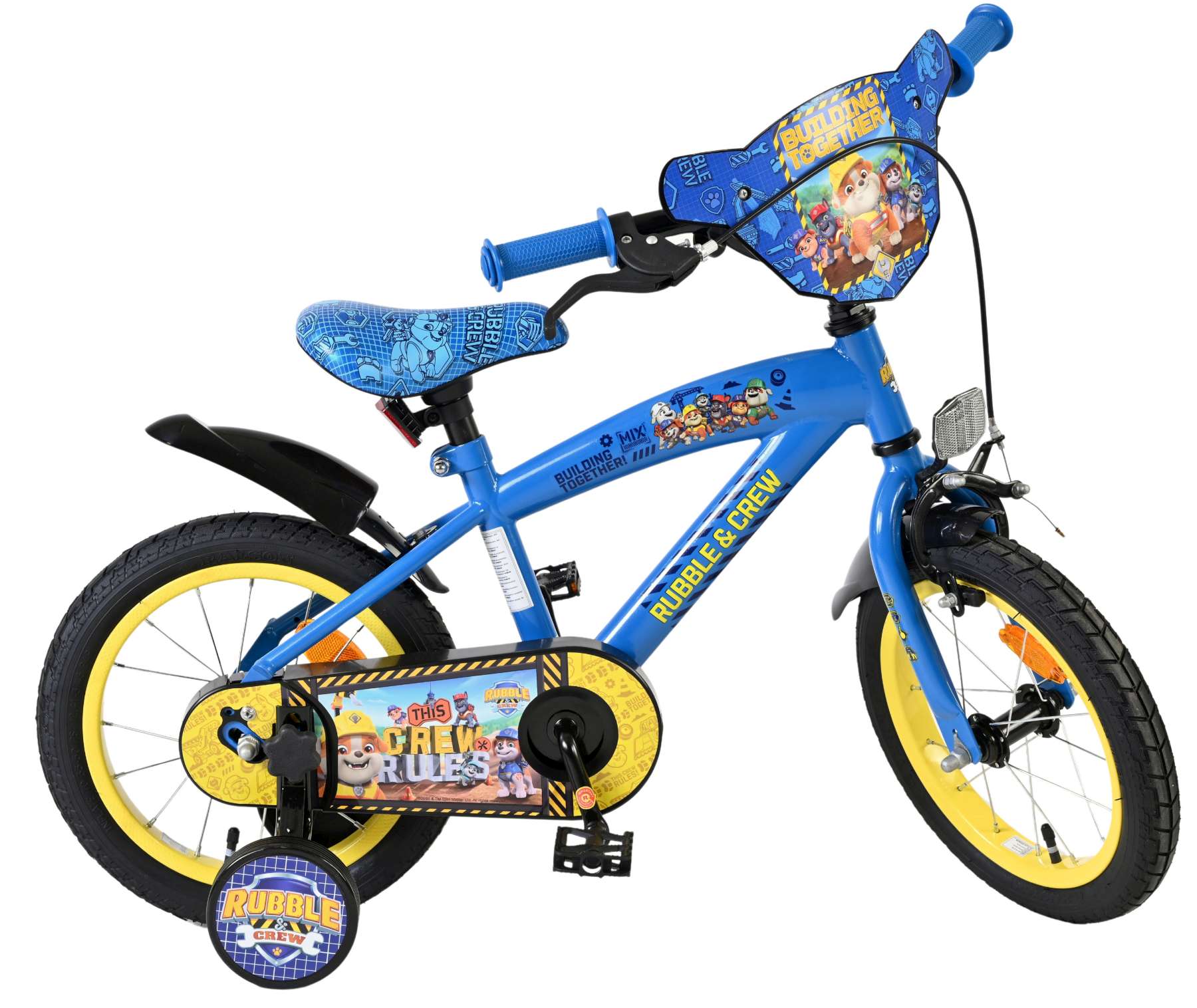 Rubble & Crew – Kinderfiets – Jongens – 14 inch – Blauw