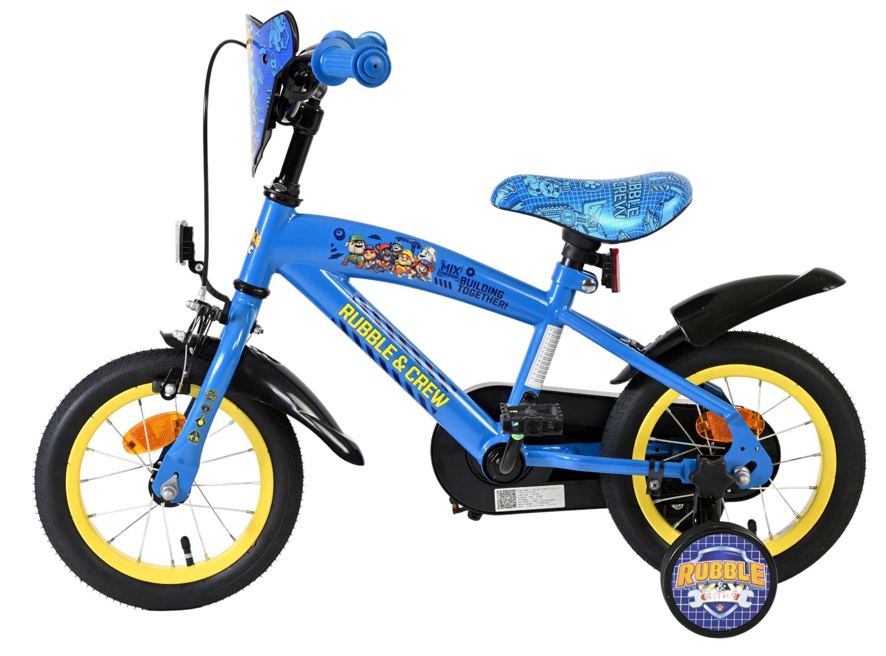 Rubble & Crew – Kinderfiets – Jongens – 12 inch – Blauw