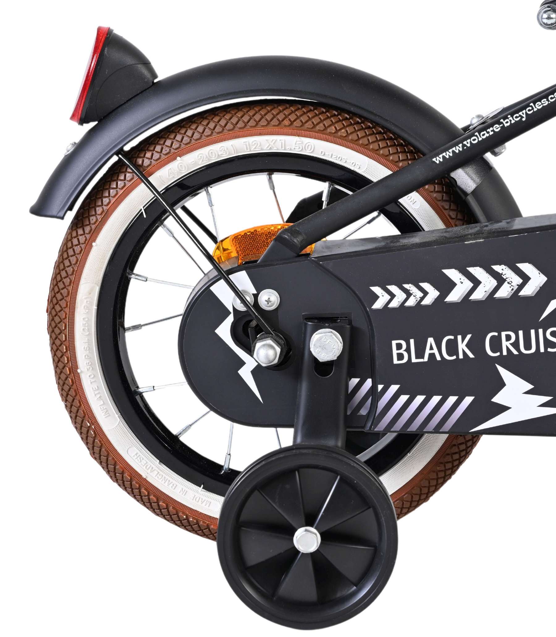Volare Black Cruiser Kinderfiets – Jongens – 12 inch – Zwart