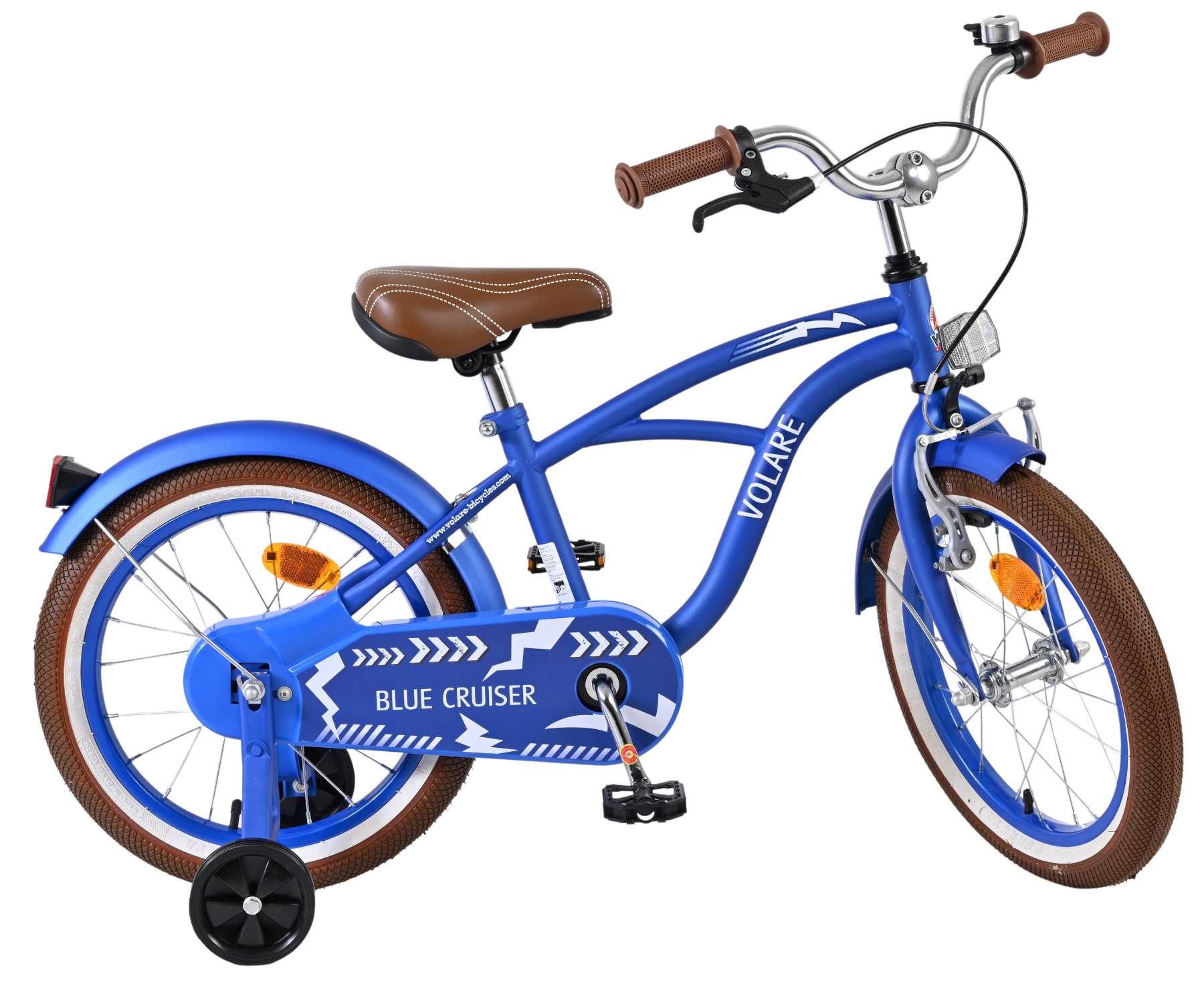 Volare Blue Cruiser Kinderfiets – Jongens – 16 inch – Blauw