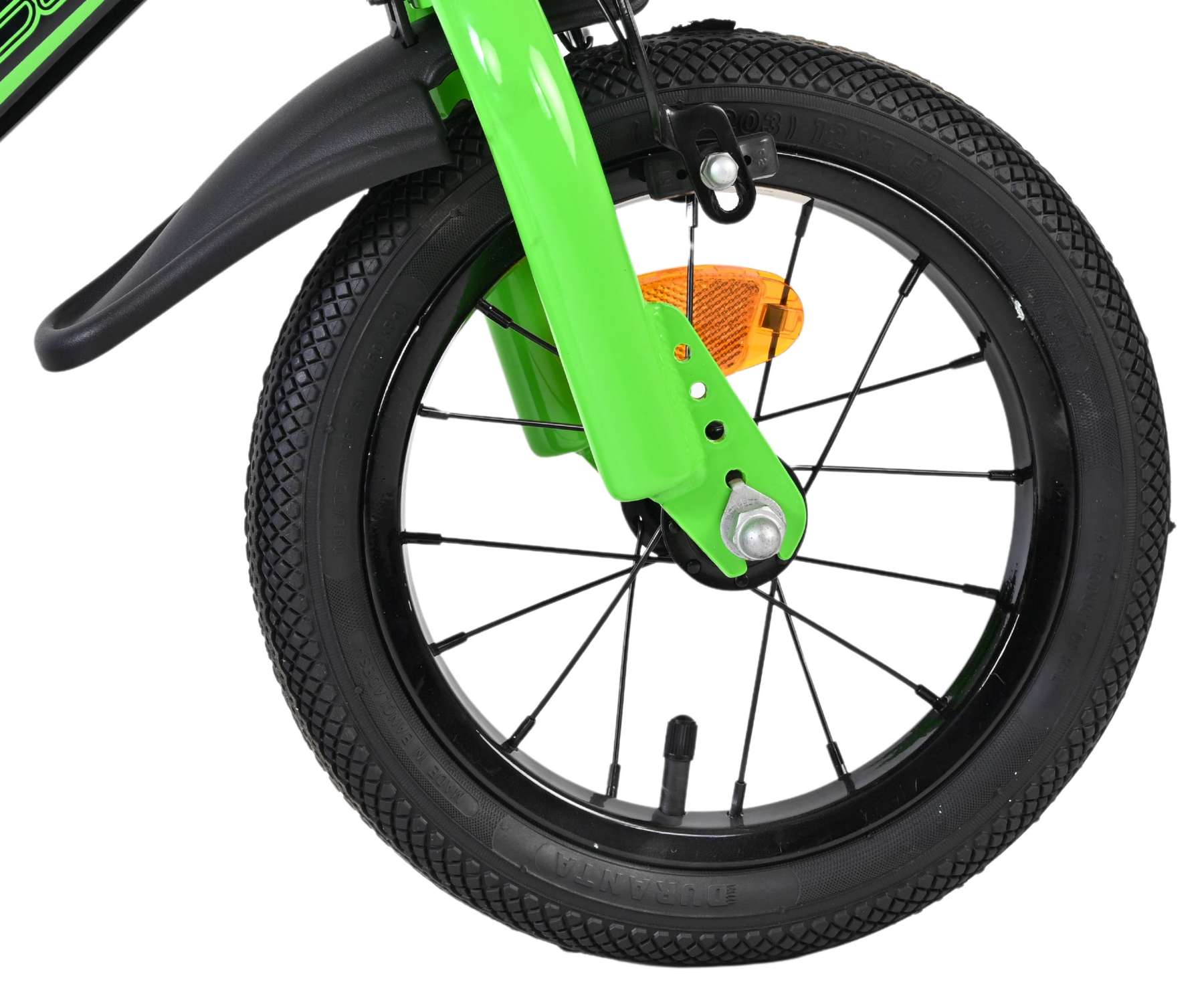 Volare Sportivo Kinderfiets – Jongens – 12 inch – Groen Zwart – Twee Handremmen