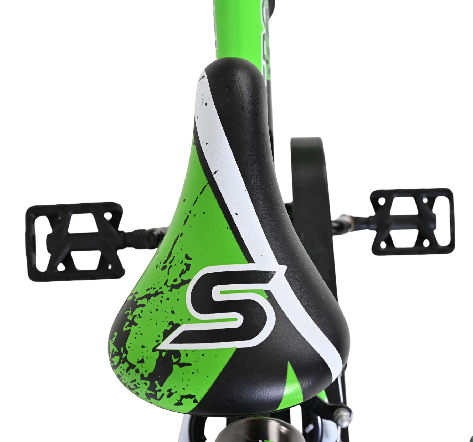 Volare Sportivo Kinderfiets – Jongens – 12 inch – Groen Zwart – Twee Handremmen