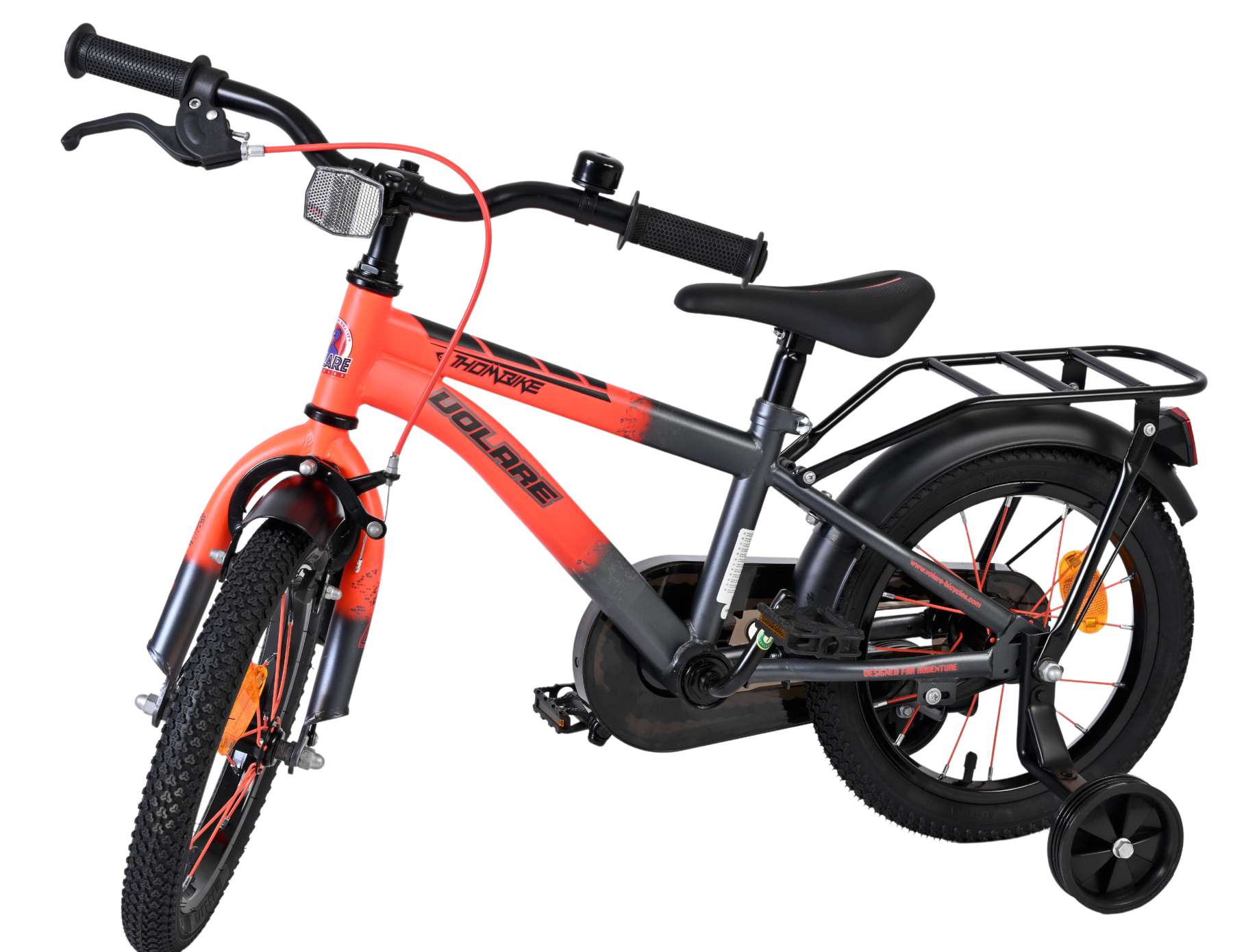 Volare Thombike Kinderfiets – Jongens – 14 inch – Oranje/Grijs