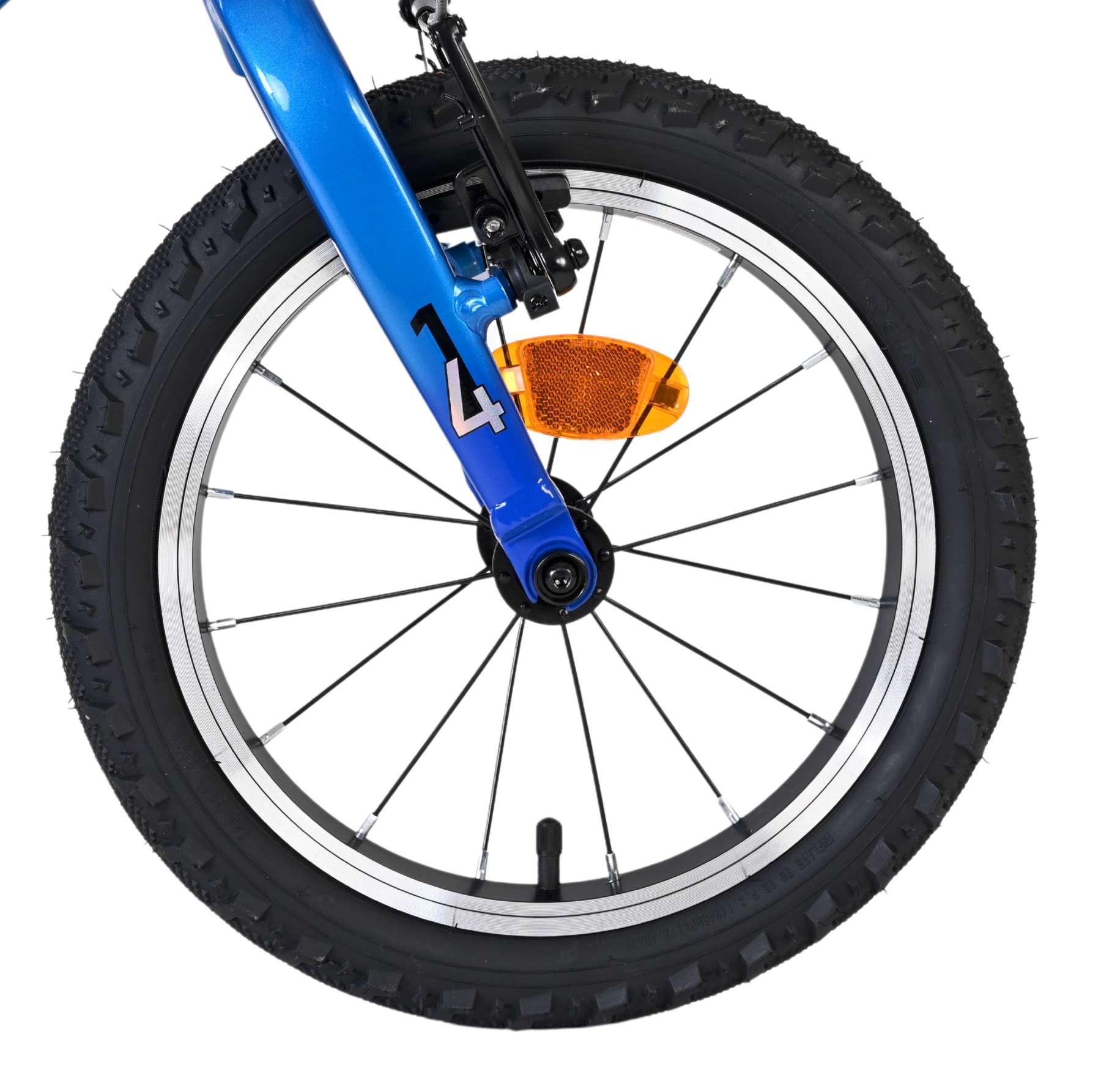 Volare Venom Kinderfiets – Jongens – 14 inch – Blauw – Twee handremmen