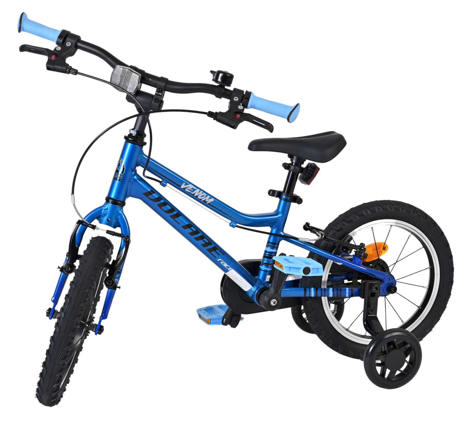 Volare Venom Kinderfiets – Jongens – 14 inch – Blauw – Twee handremmen
