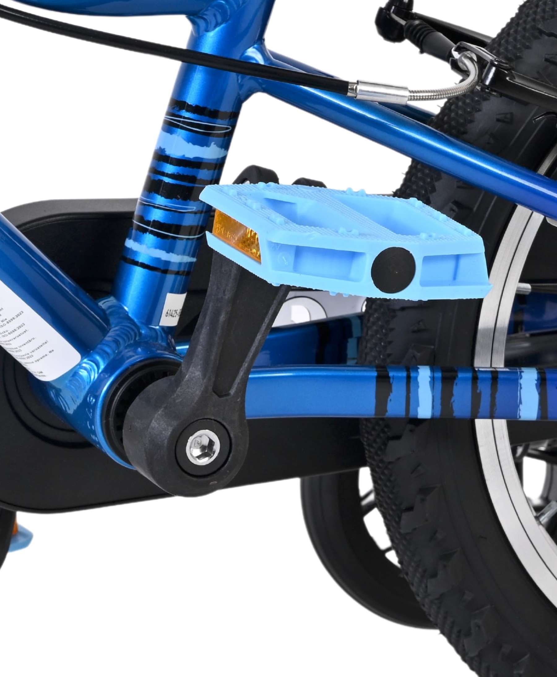 Volare Venom Kinderfiets – Jongens – 14 inch – Blauw – Twee handremmen