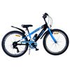 Volare Sportivo Kinderfiets - Jongens - 24 inch - 7 Speed - Zwart Blauw