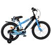Volare Sportivo Kinderfiets - Jongens - 18 inch - Blauw Zwart - Twee Handremmen