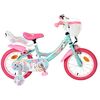 Volare Unicorn Kinderfiets - Meisjes - 14 inch - Groen - Twee Handremmen
